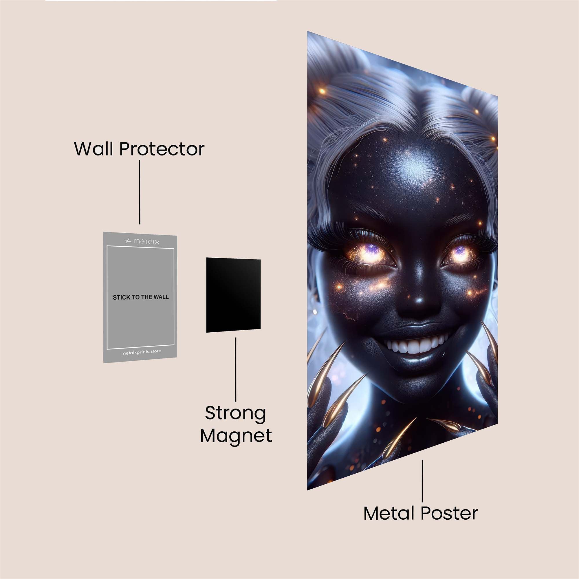 Cosmic Menace Safe Wall Magnetic / M