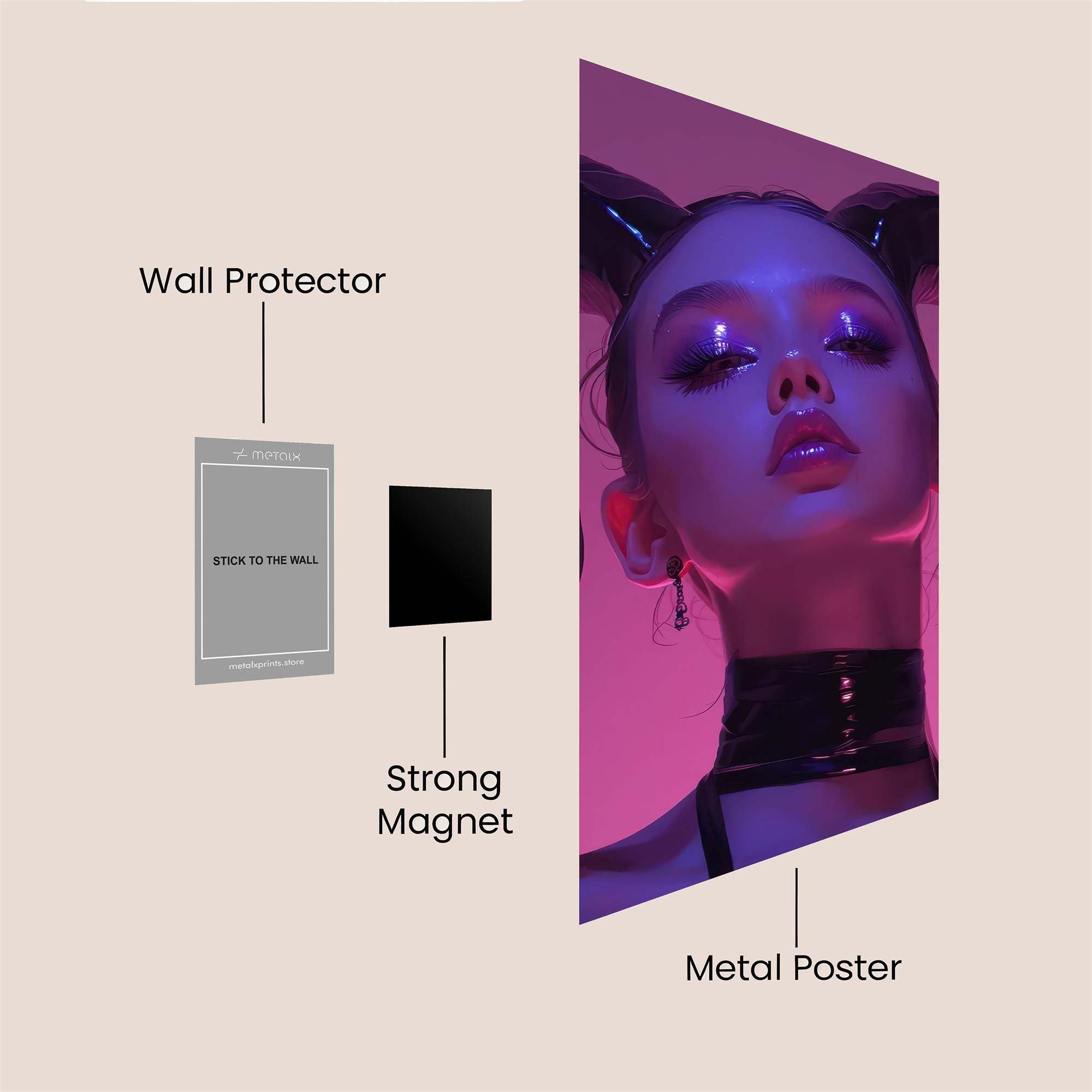 Demonic Aura Safe Wall Magnetic / M