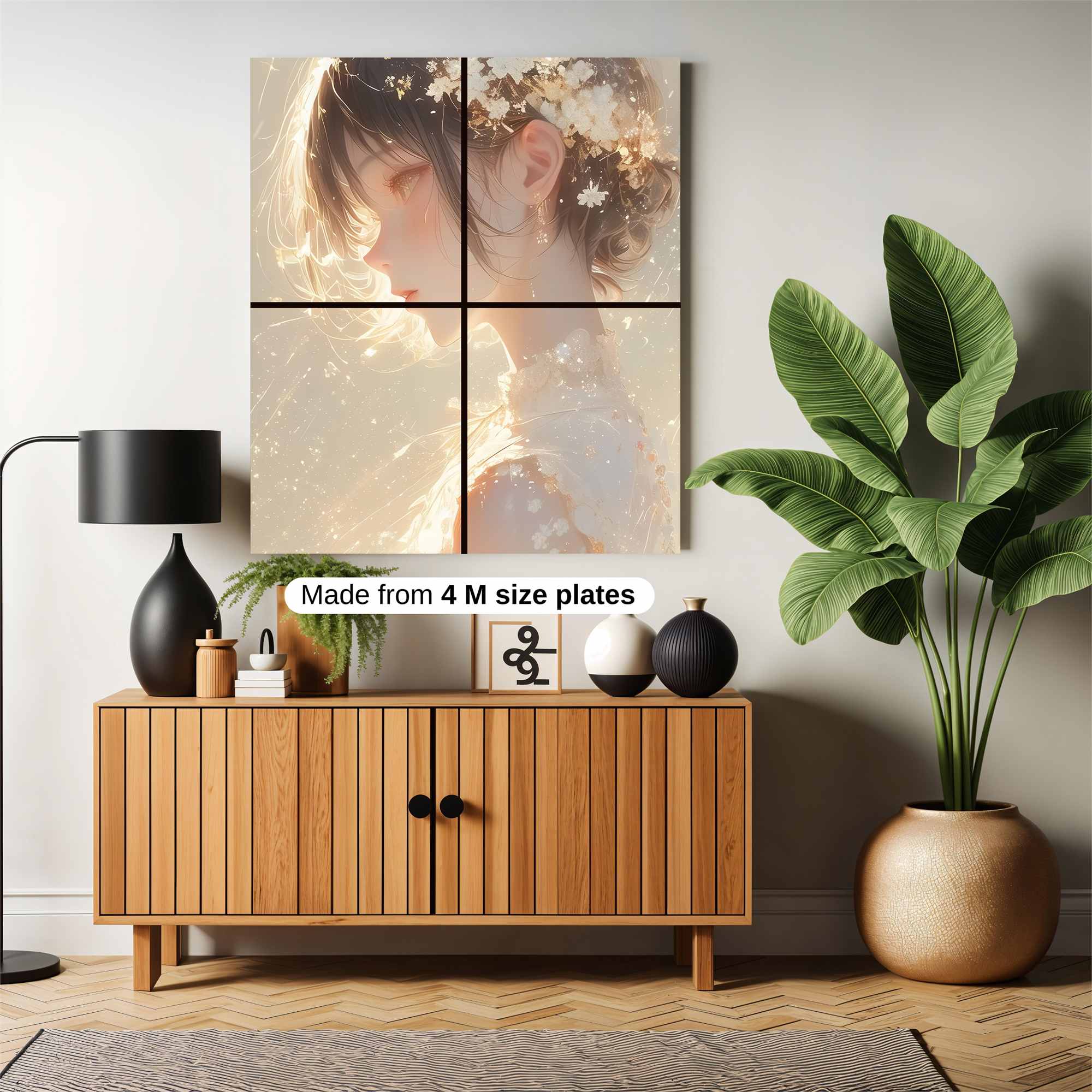 Floral Serenity Safe Wall Magnetic / M