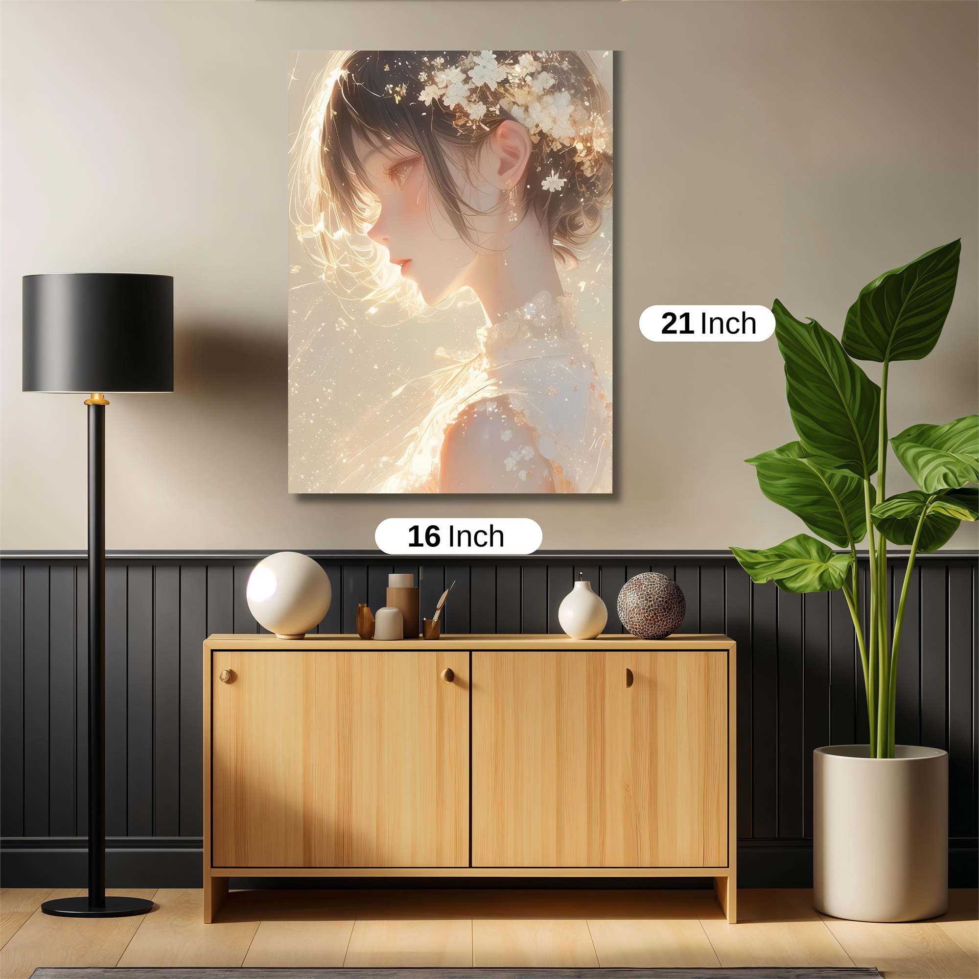 Floral Serenity Safe Wall Magnetic / M