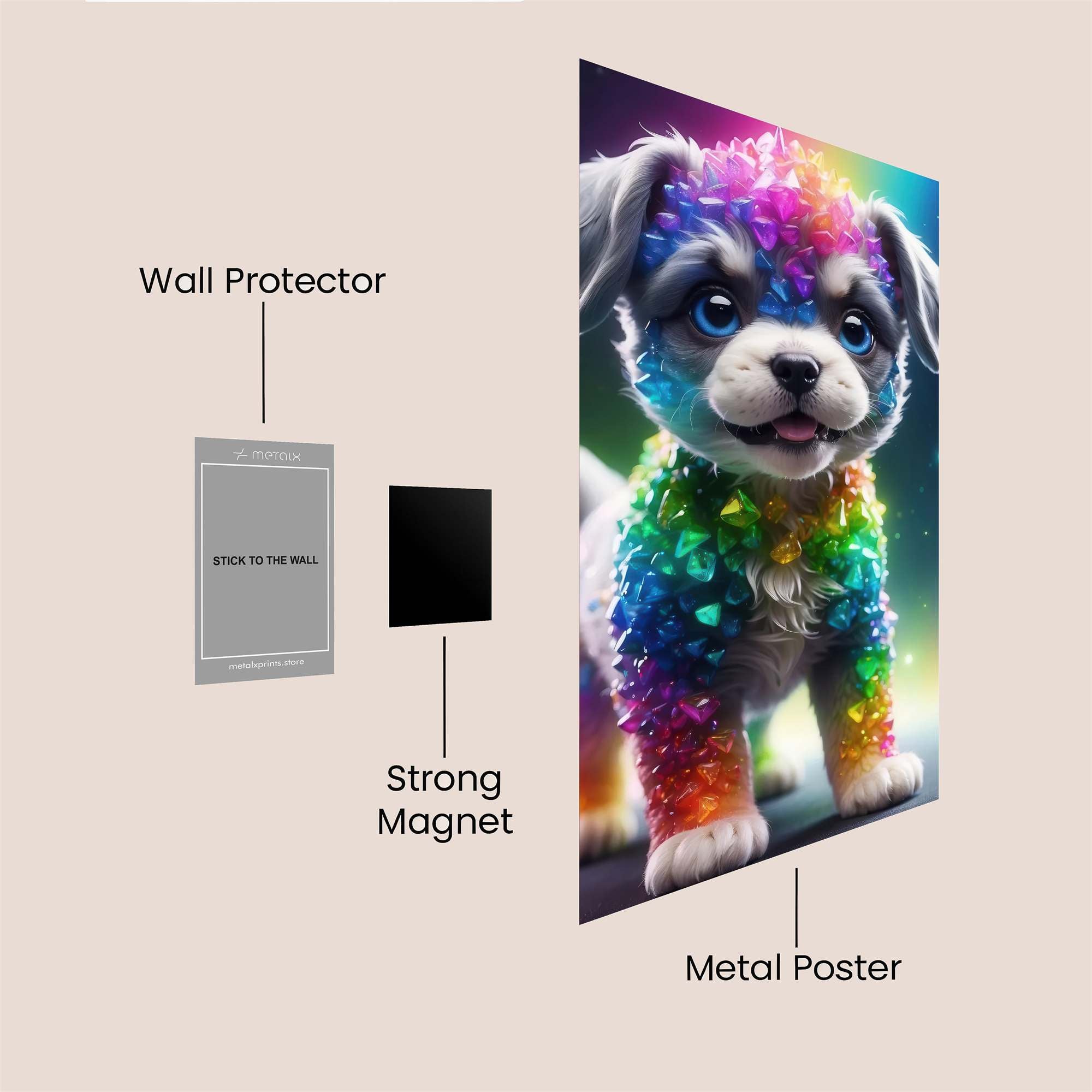 Crystal Joy Safe Wall Magnetic / M