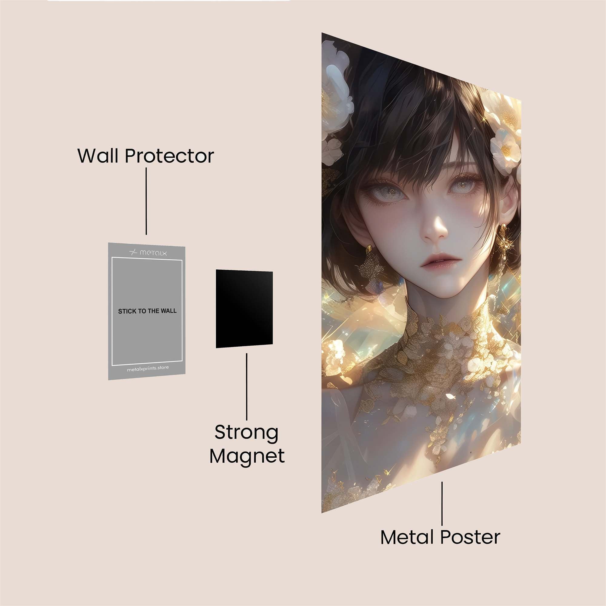 Floral Enigma Safe Wall Magnetic / M