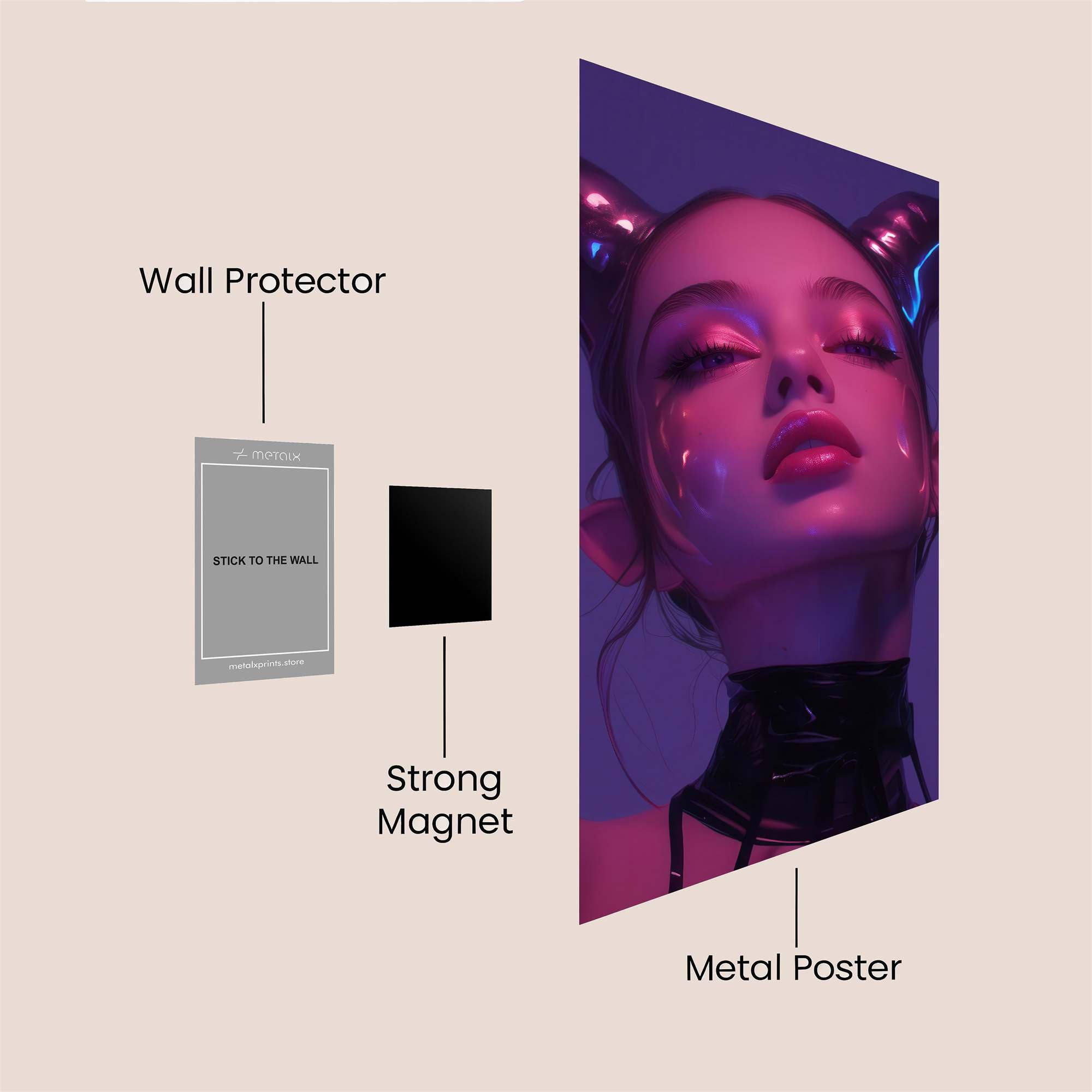 Demonic Serenity Safe Wall Magnetic / M