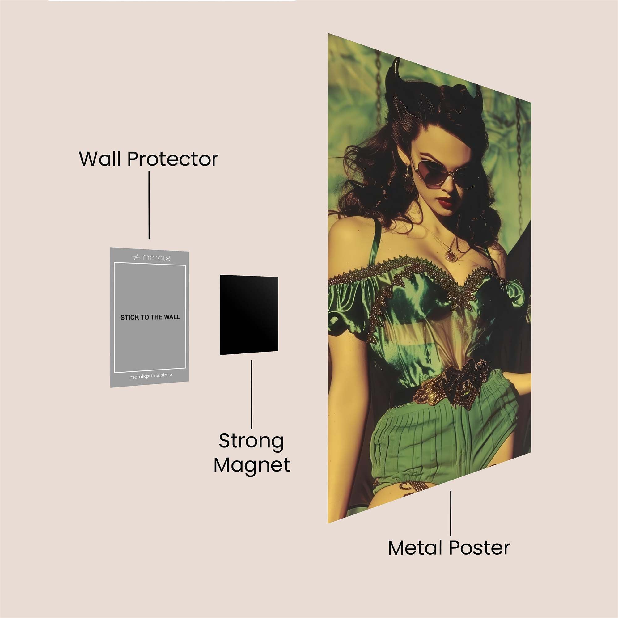 Devilish Allure Safe Wall Magnetic / M