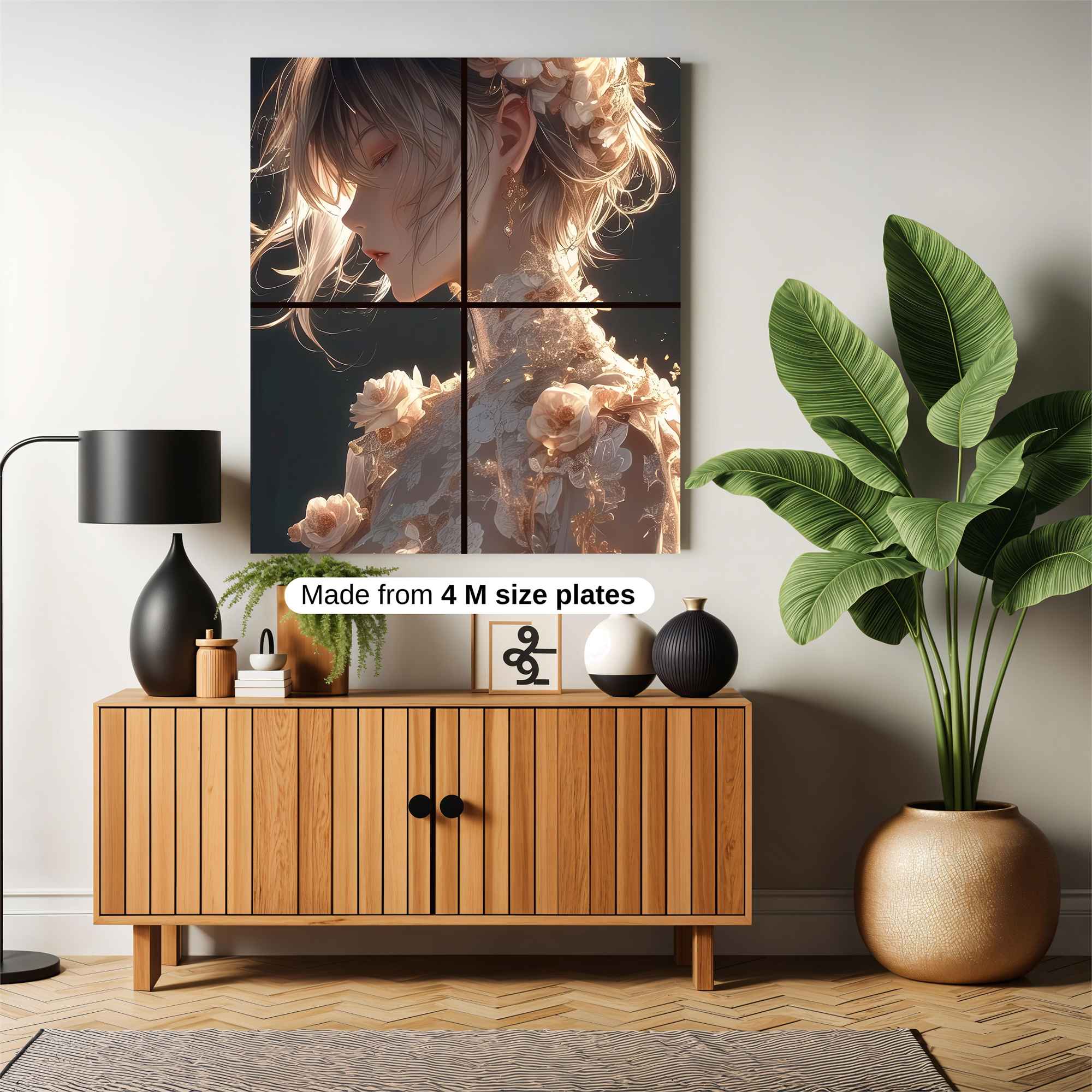 Floral Serenity Safe Wall Magnetic / M