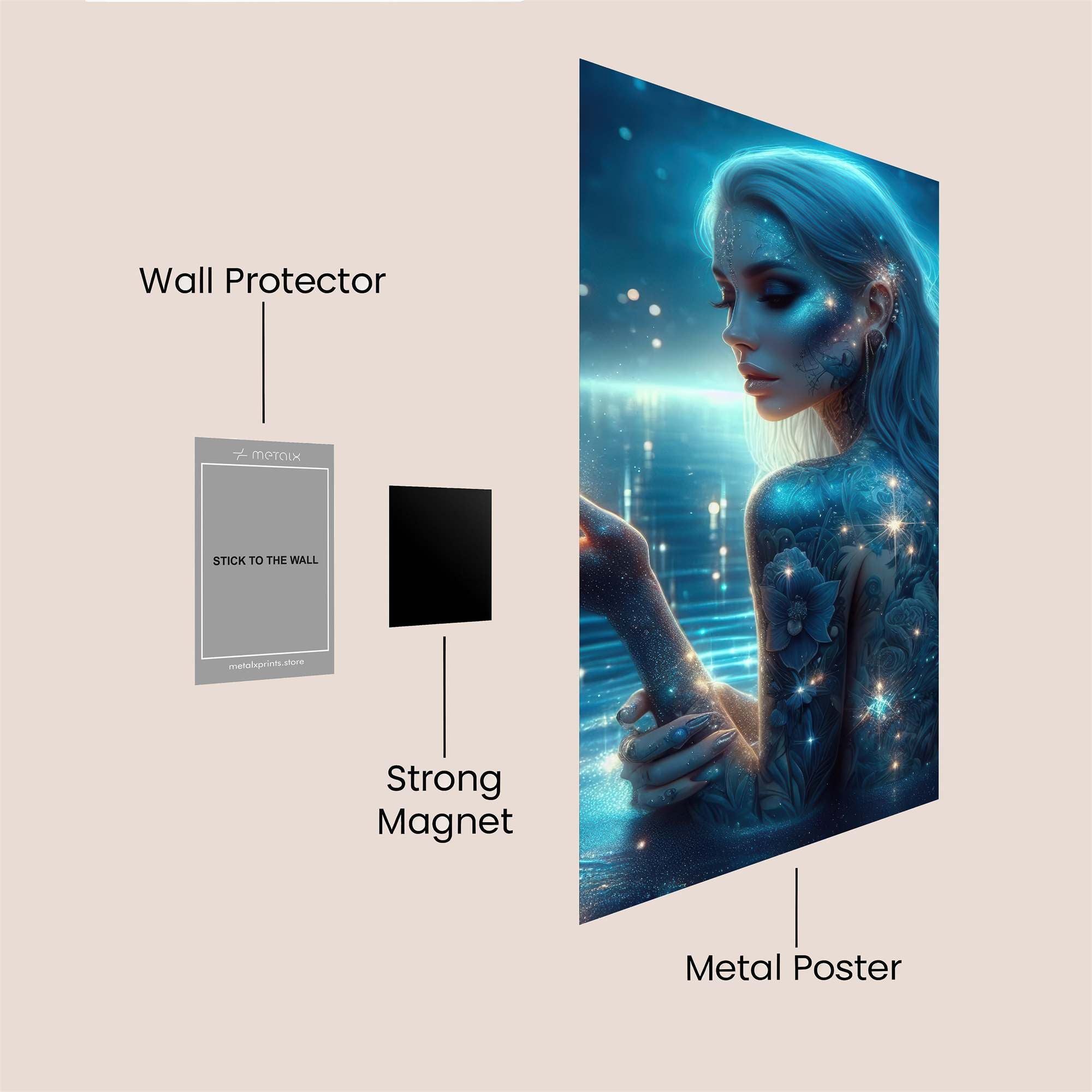Stardust Serenity Safe Wall Magnetic / M