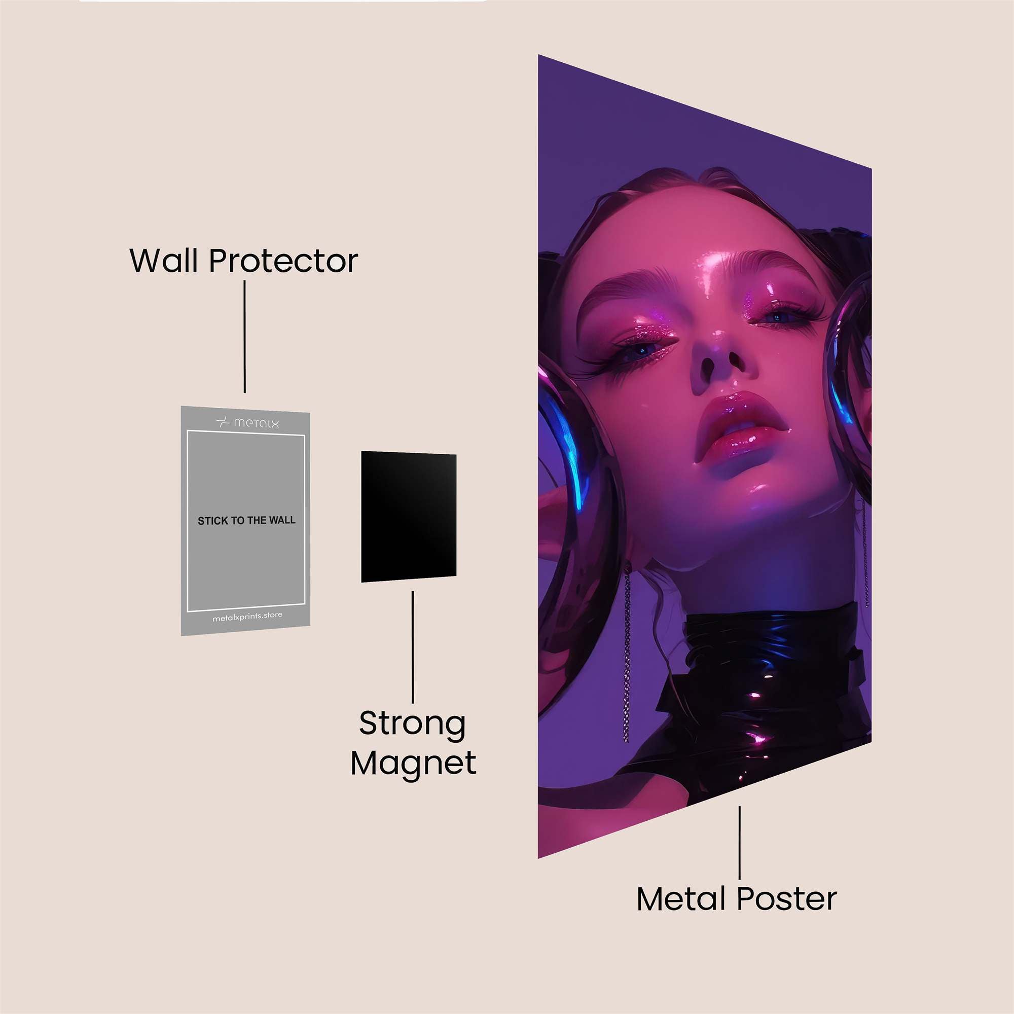 Demonic Whimsy Safe Wall Magnetic / M