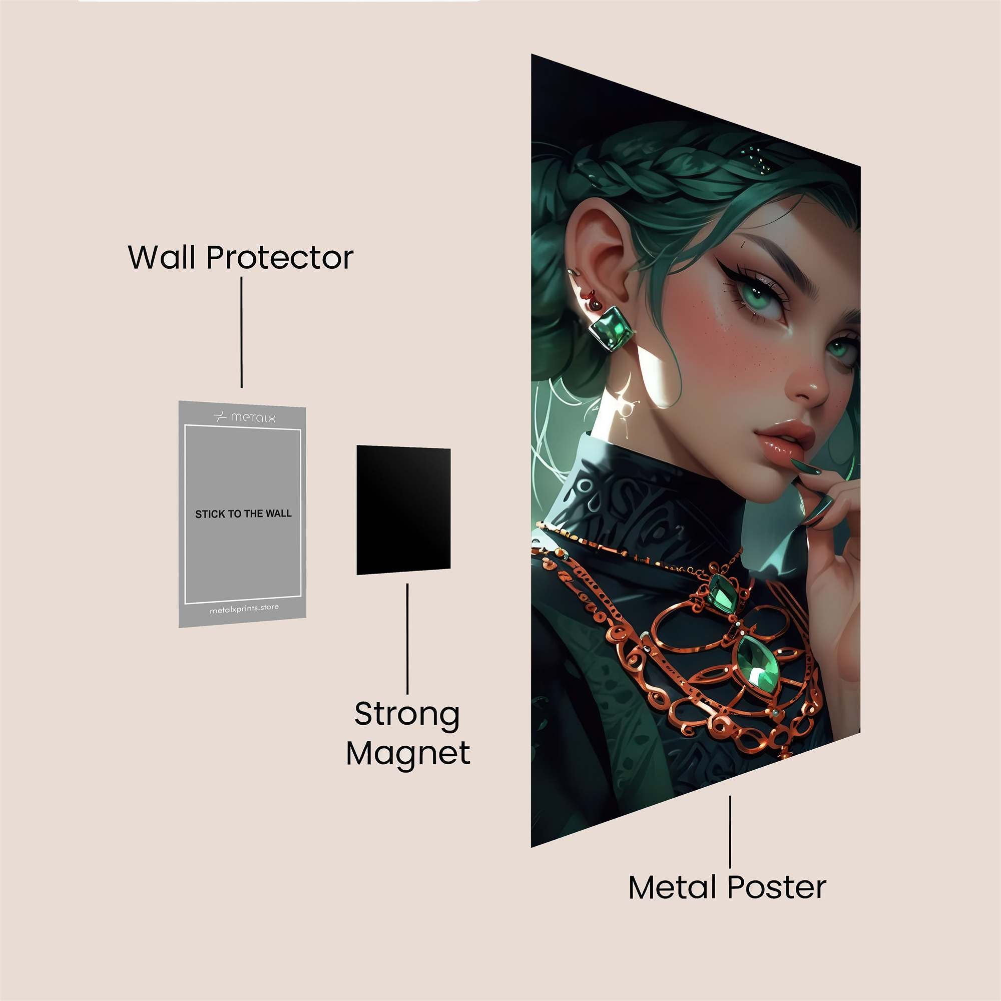 Emerald Enigma Safe Wall Magnetic / M