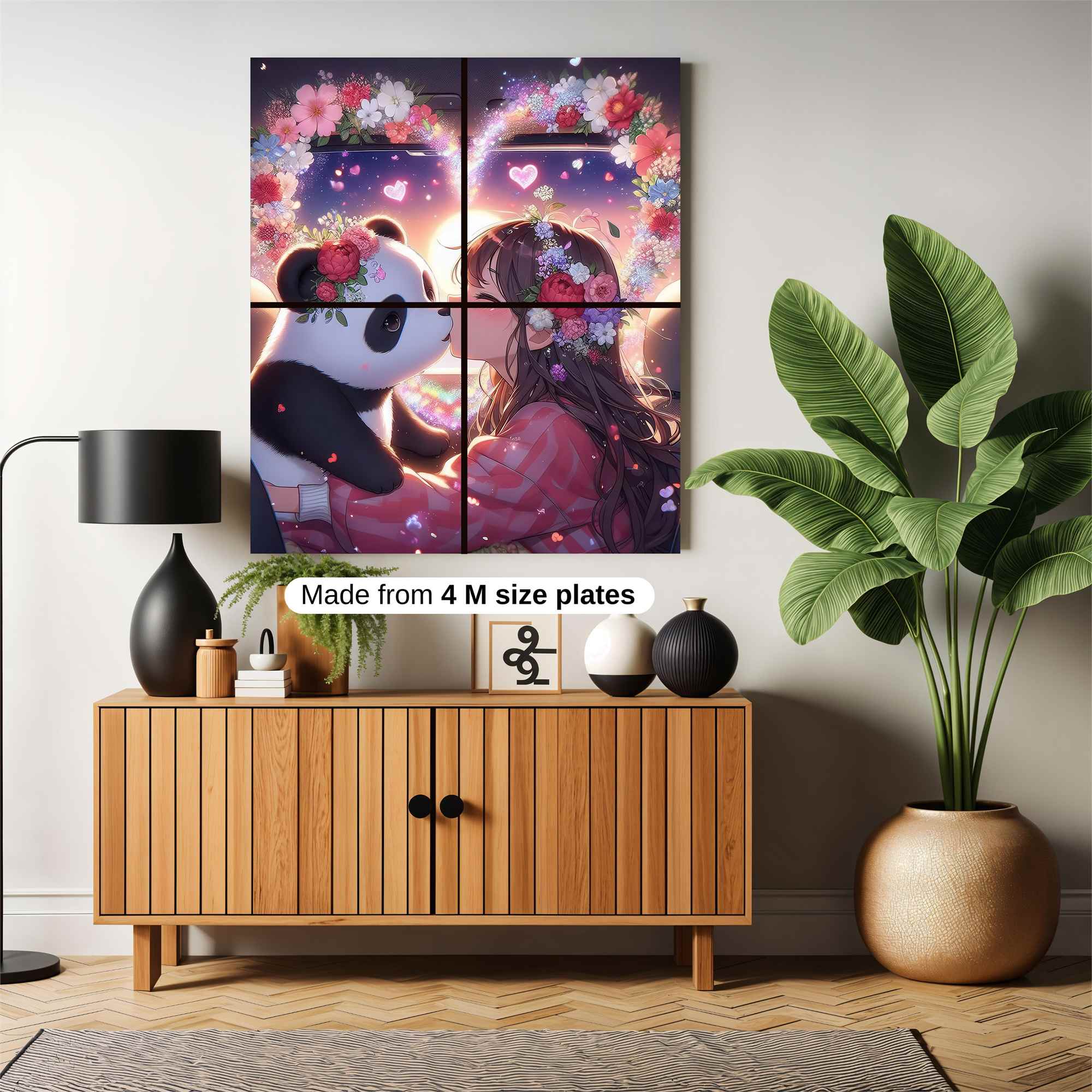 Panda Bliss Safe Wall Magnetic / M