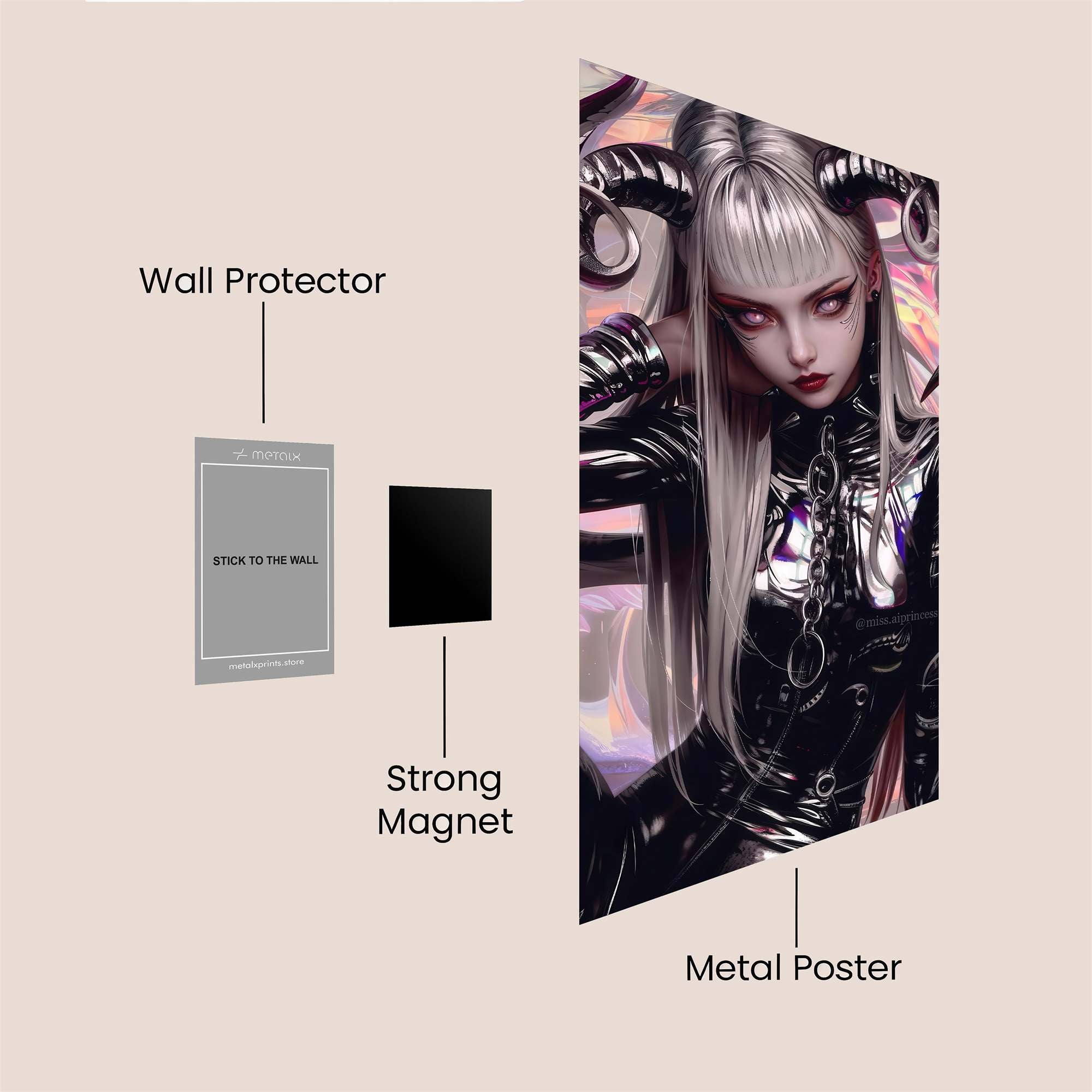 Demon Enigma Safe Wall Magnetic / M