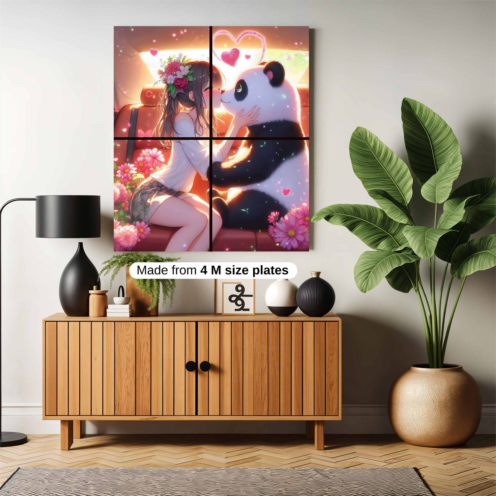 Panda Bliss Safe Wall Magnetic / M