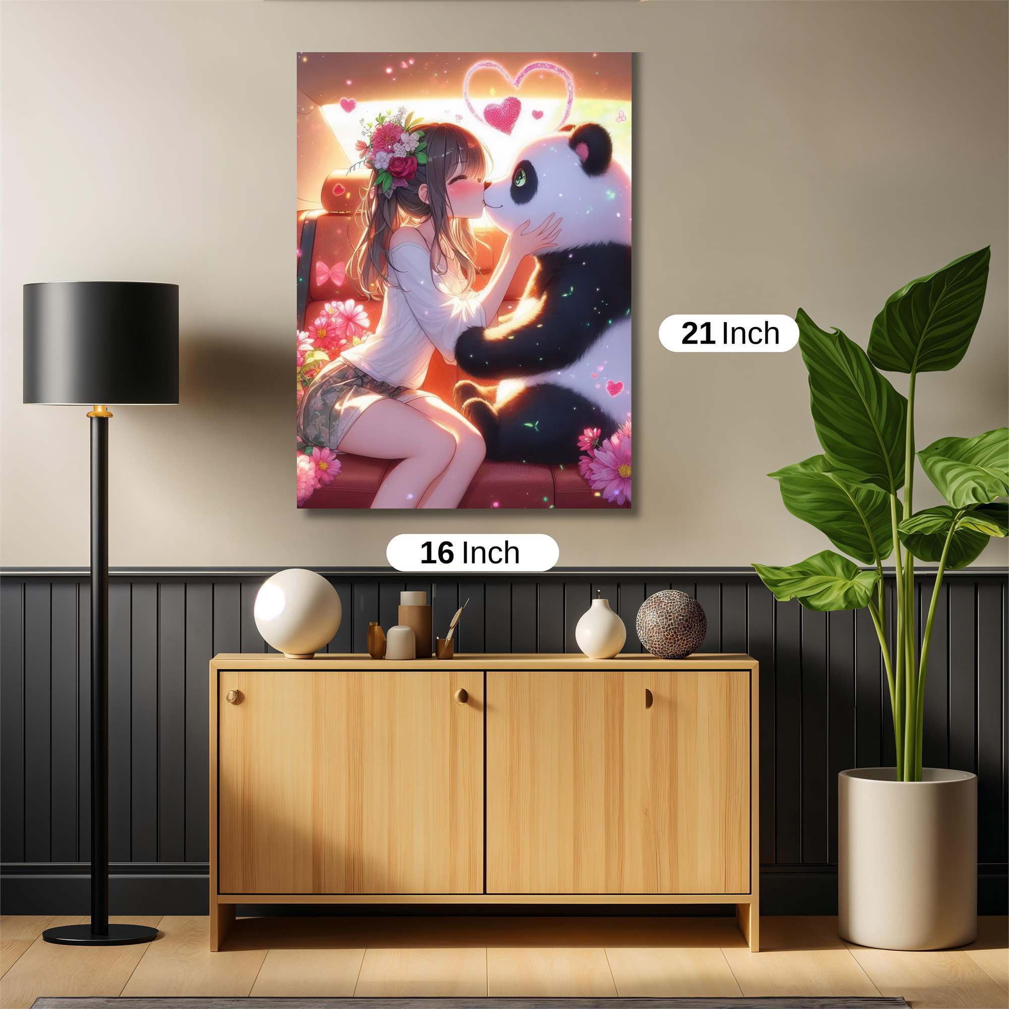 Panda Bliss Safe Wall Magnetic / M