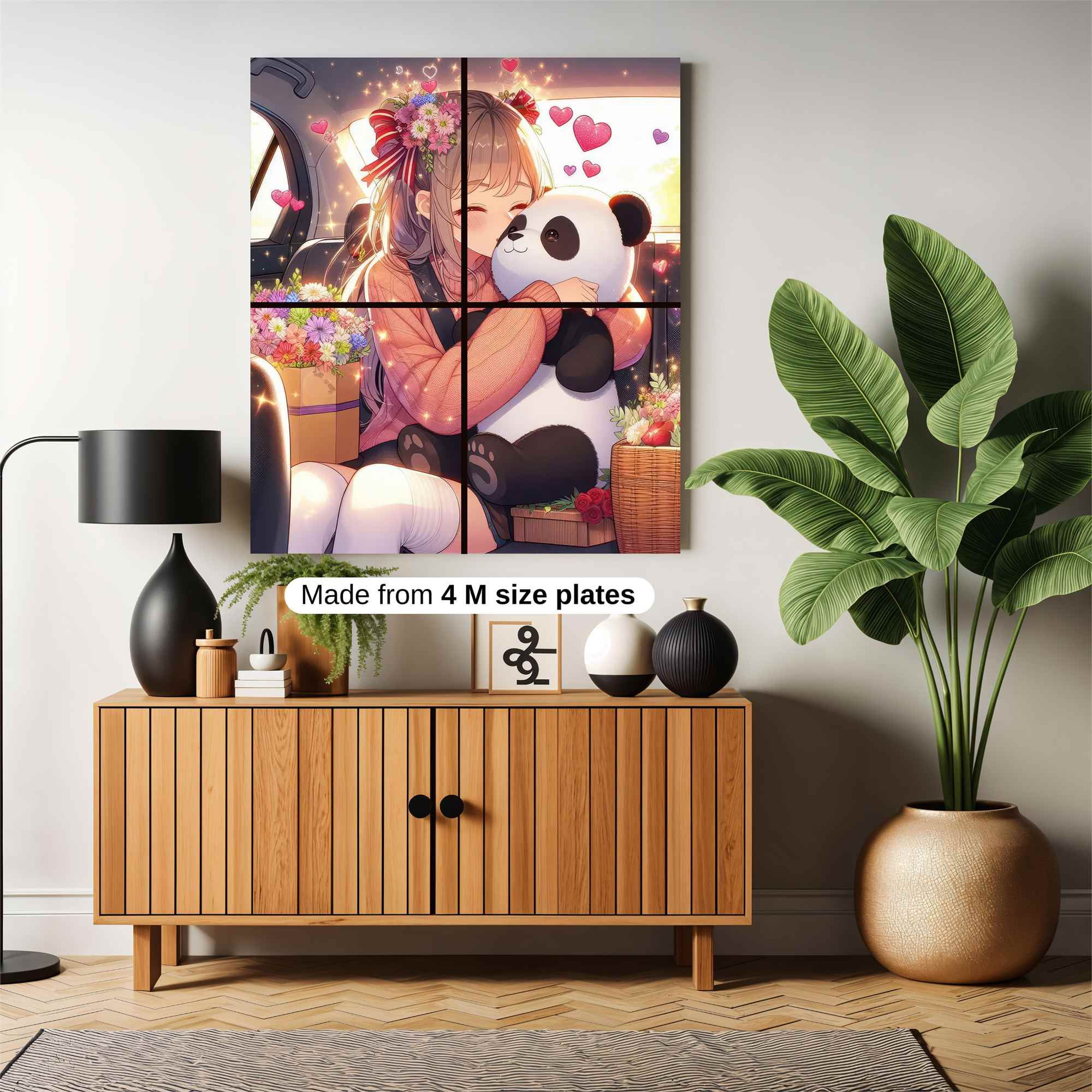 Panda Bliss Safe Wall Magnetic / M