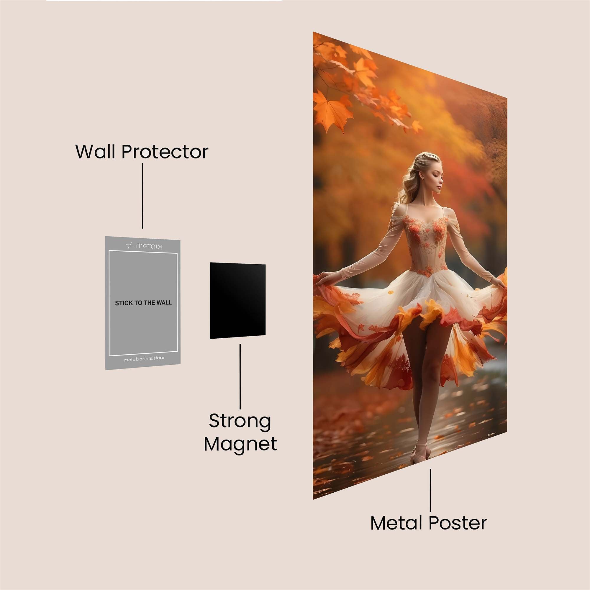 Autumn Whimsy Safe Wall Magnetic / M