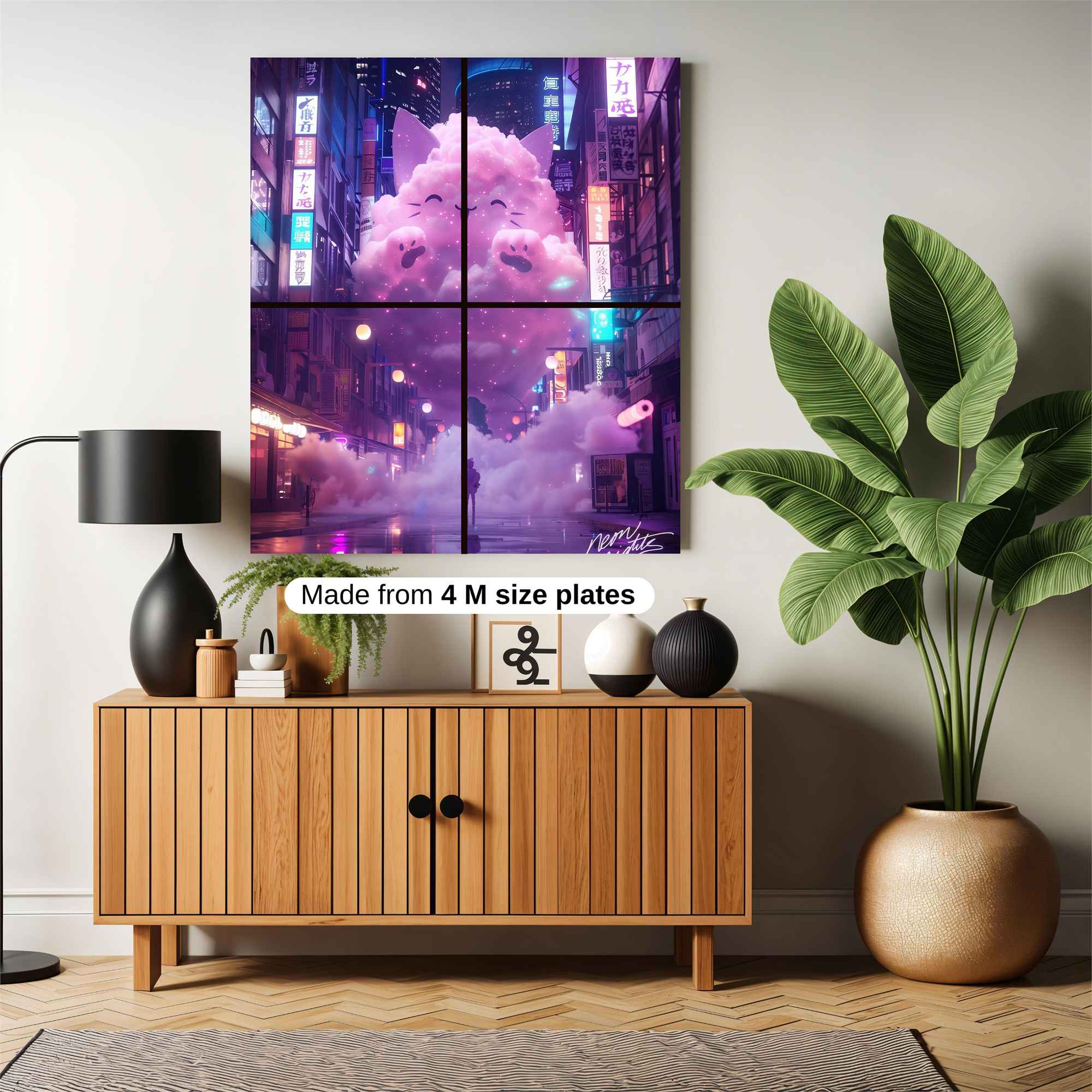 Kitty Dreamscape Safe Wall Magnetic / M