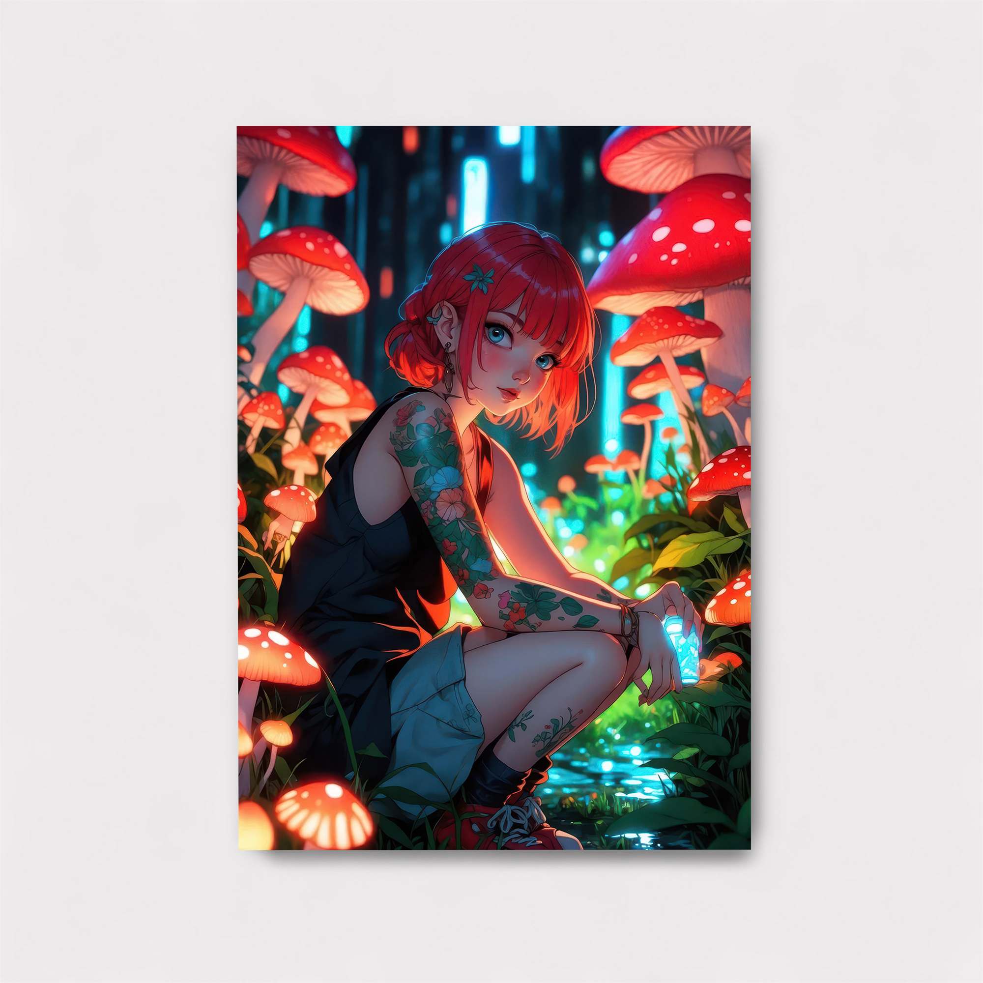 Mushroom Dreamscape Safe Wall Magnetic / M