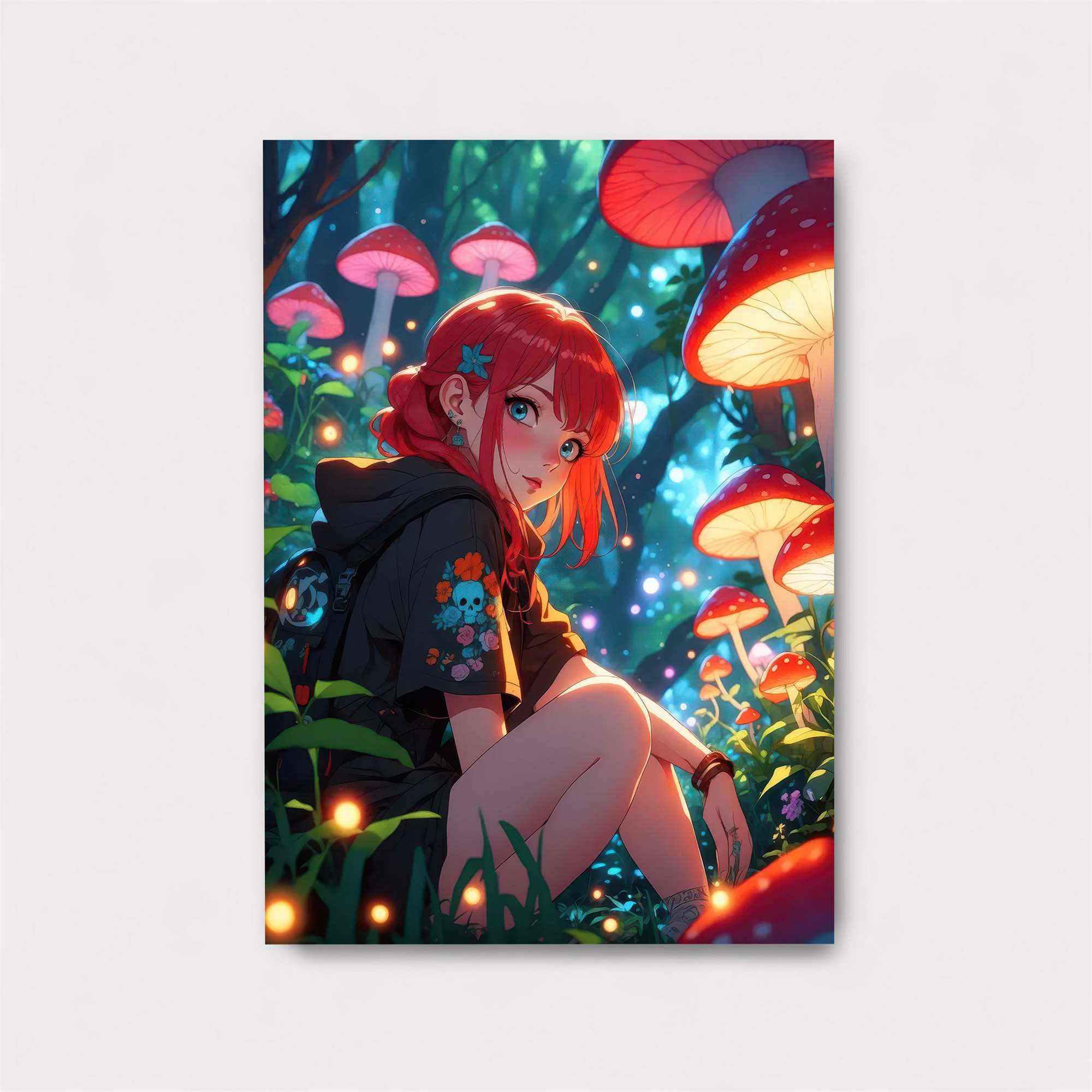 Mushroom Whimsy Safe Wall Magnetic / M