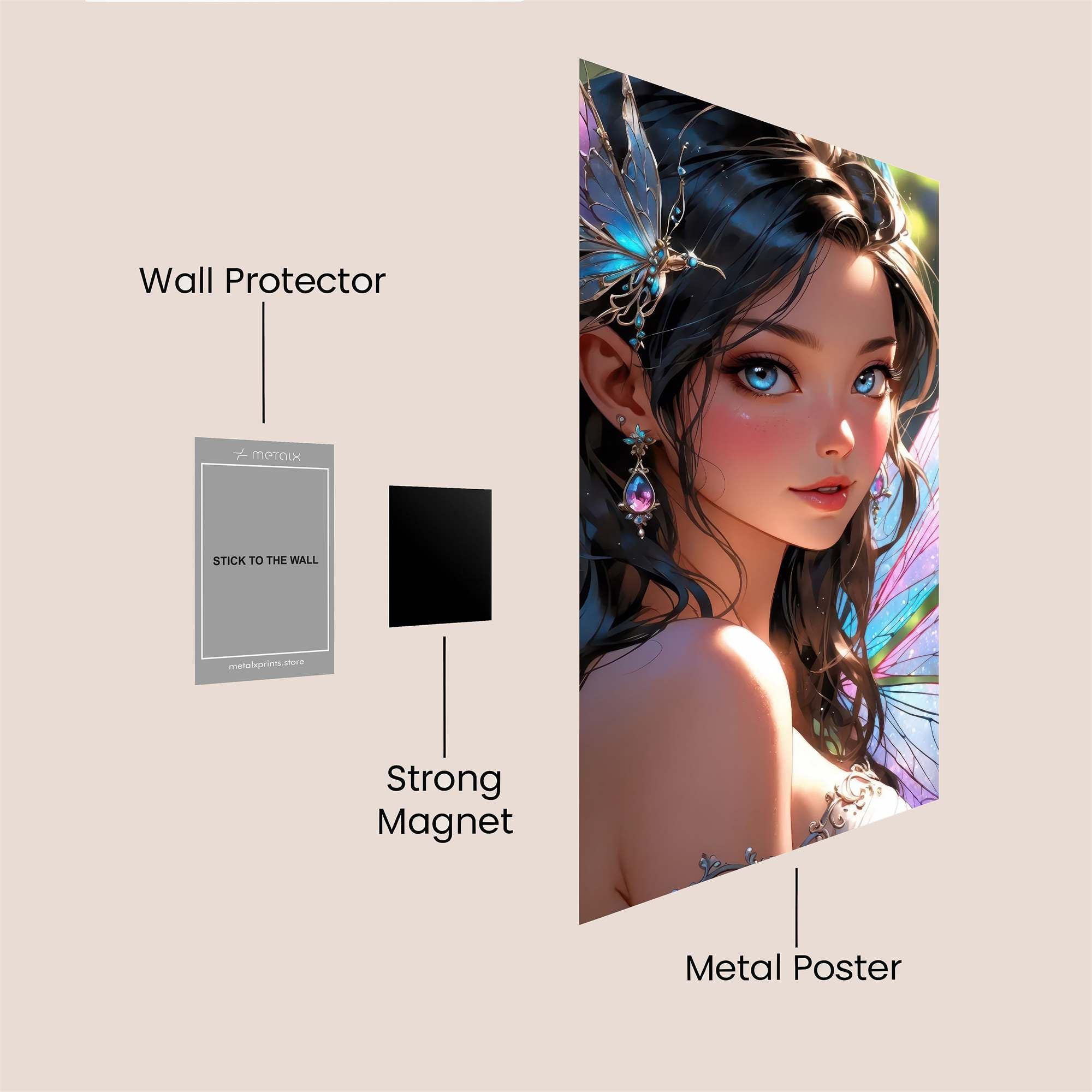 Fairy Enchantment Safe Wall Magnetic / M