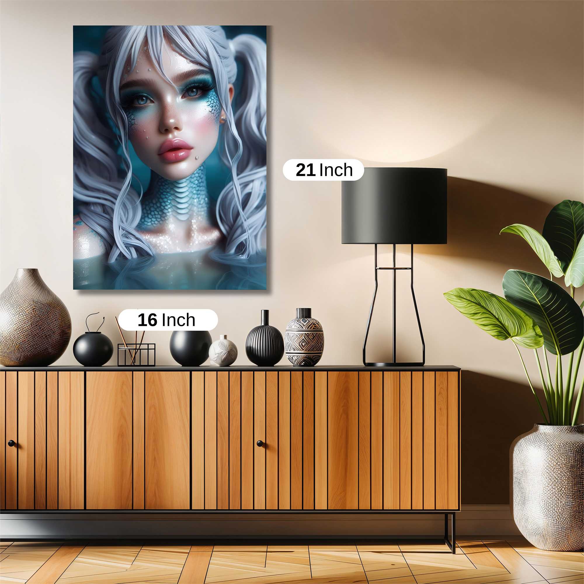 Mermaid Serenity Safe Wall Magnetic / M