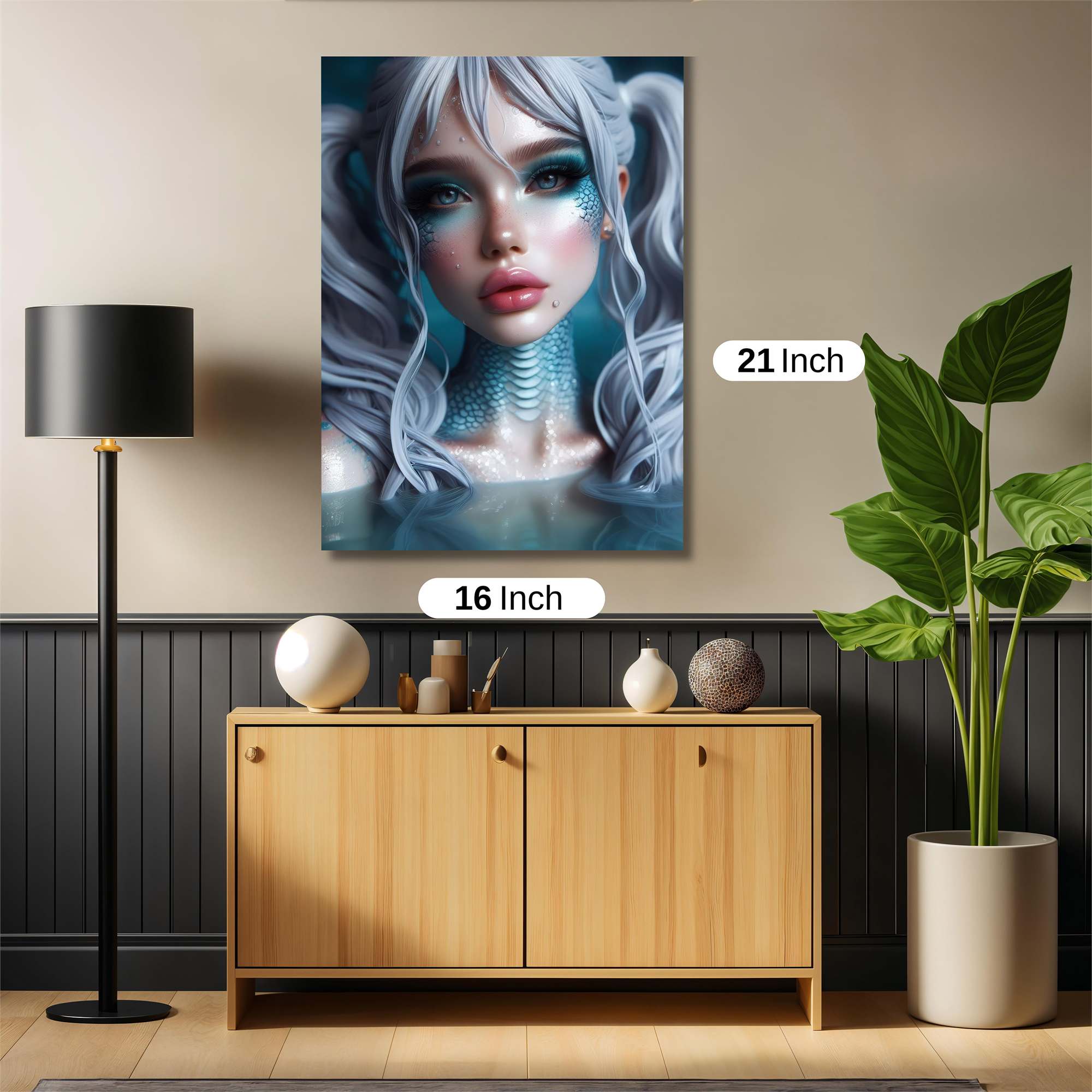 Mermaid Serenity Safe Wall Magnetic / M