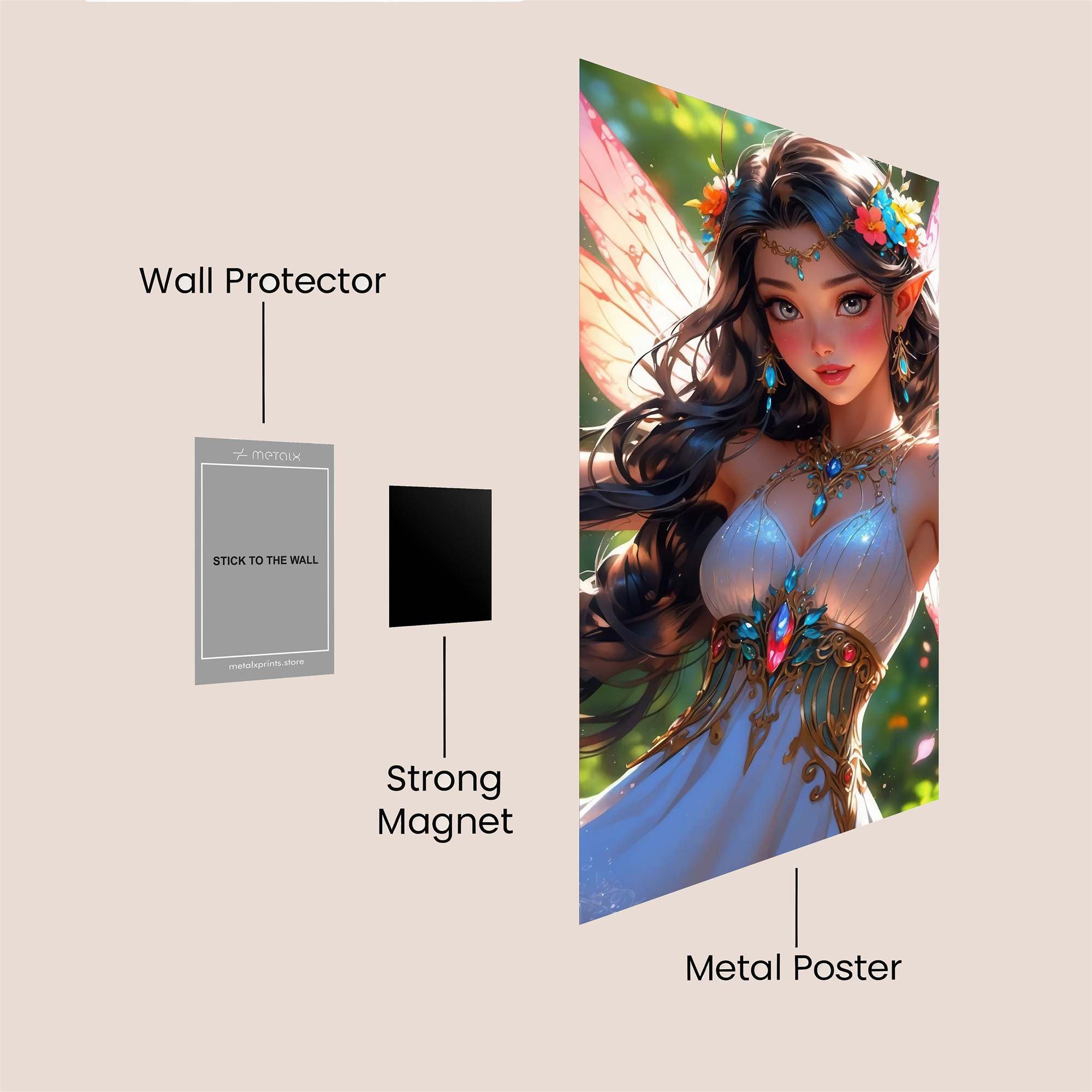 Fairy Enchantment Safe Wall Magnetic / M