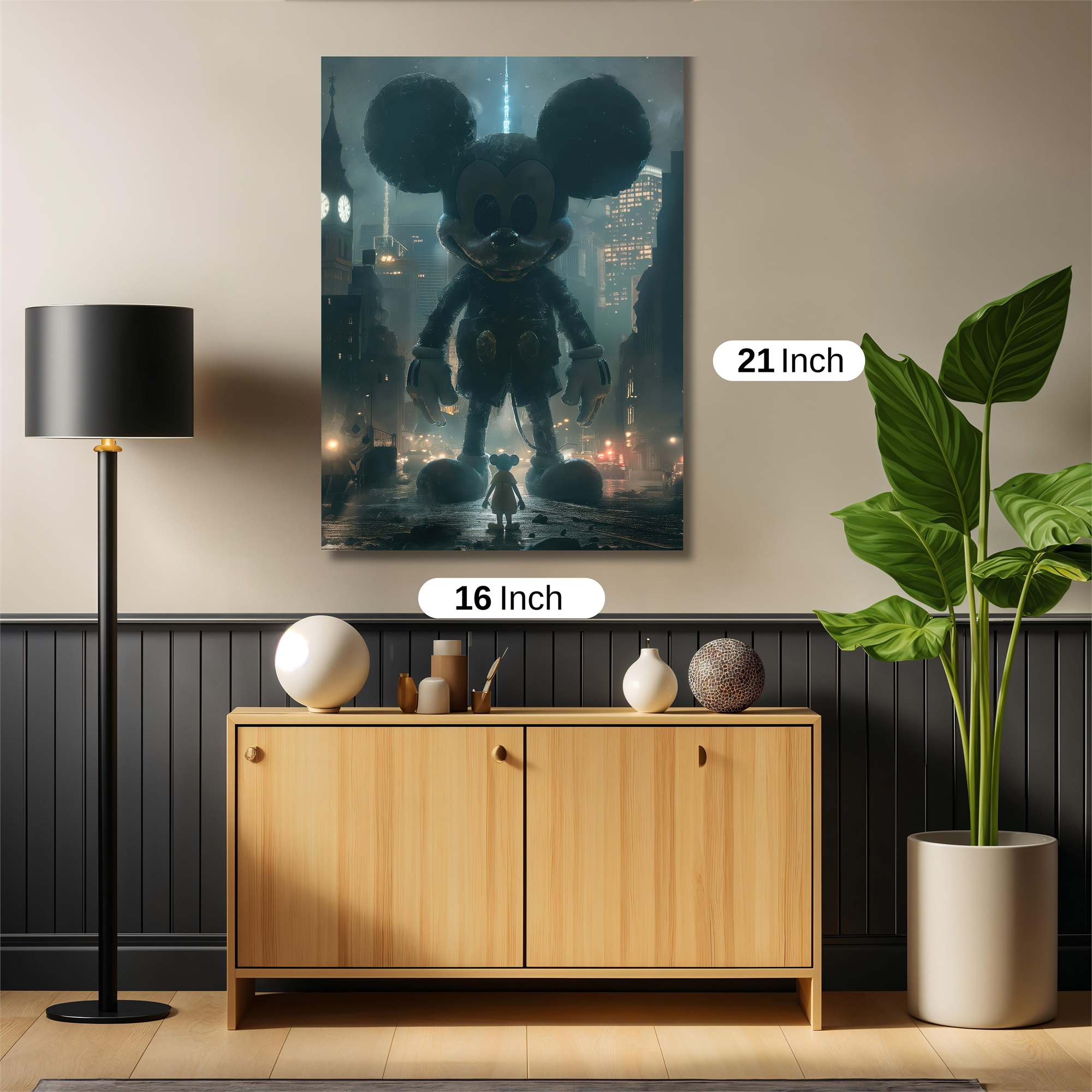 Mickey Menacing Safe Wall Magnetic / M