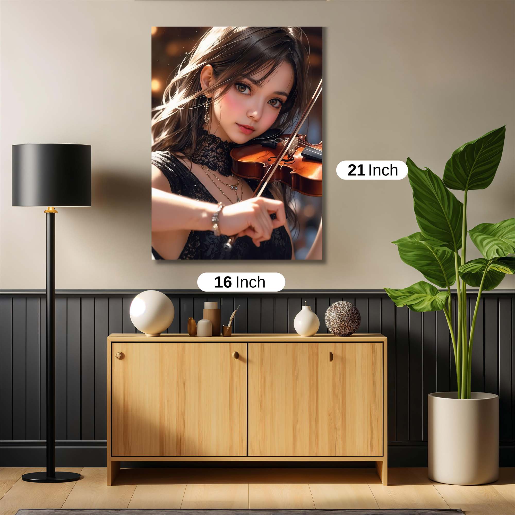 Violinist Enchantress Safe Wall Magnetic / M