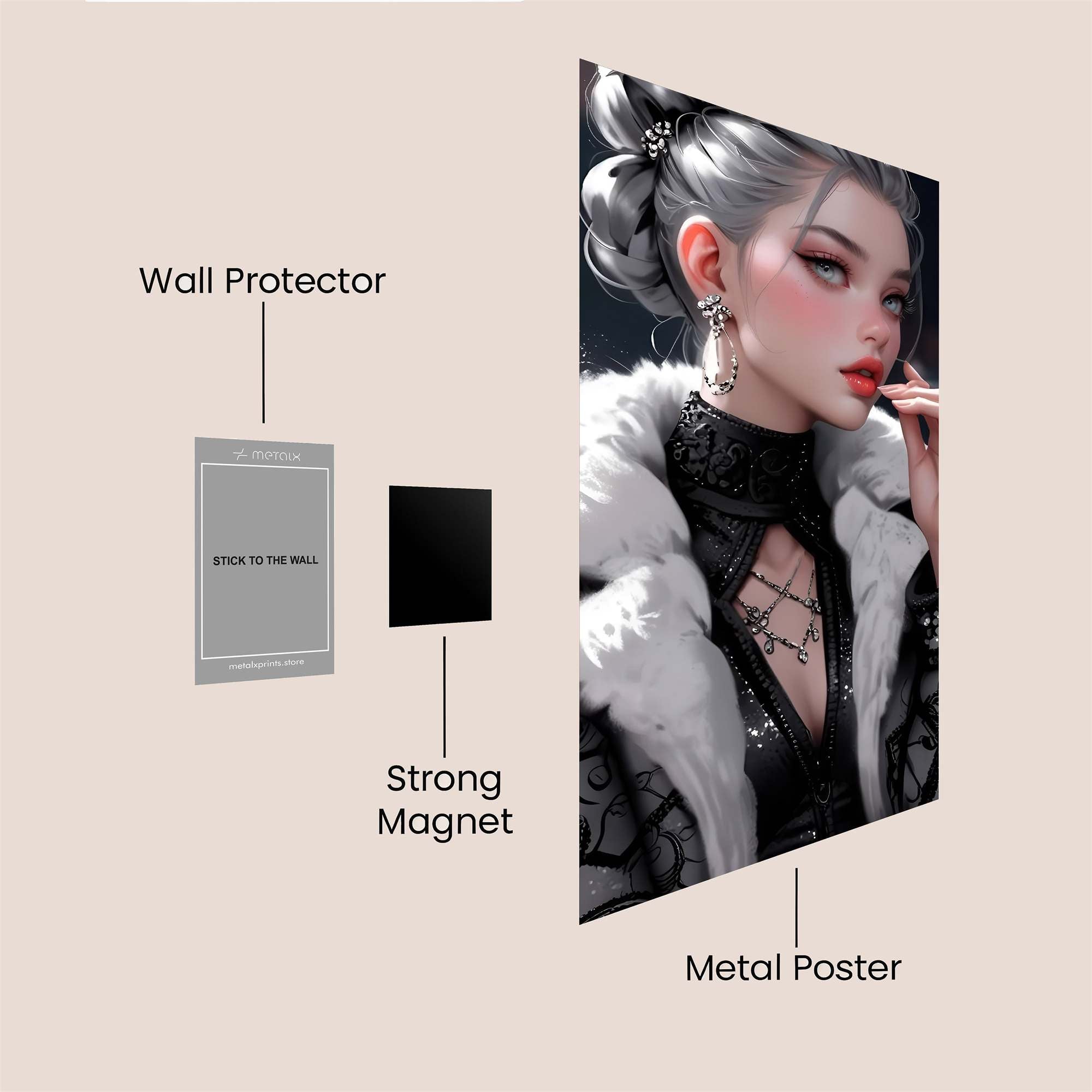 Enchantress Elegance Safe Wall Magnetic / M