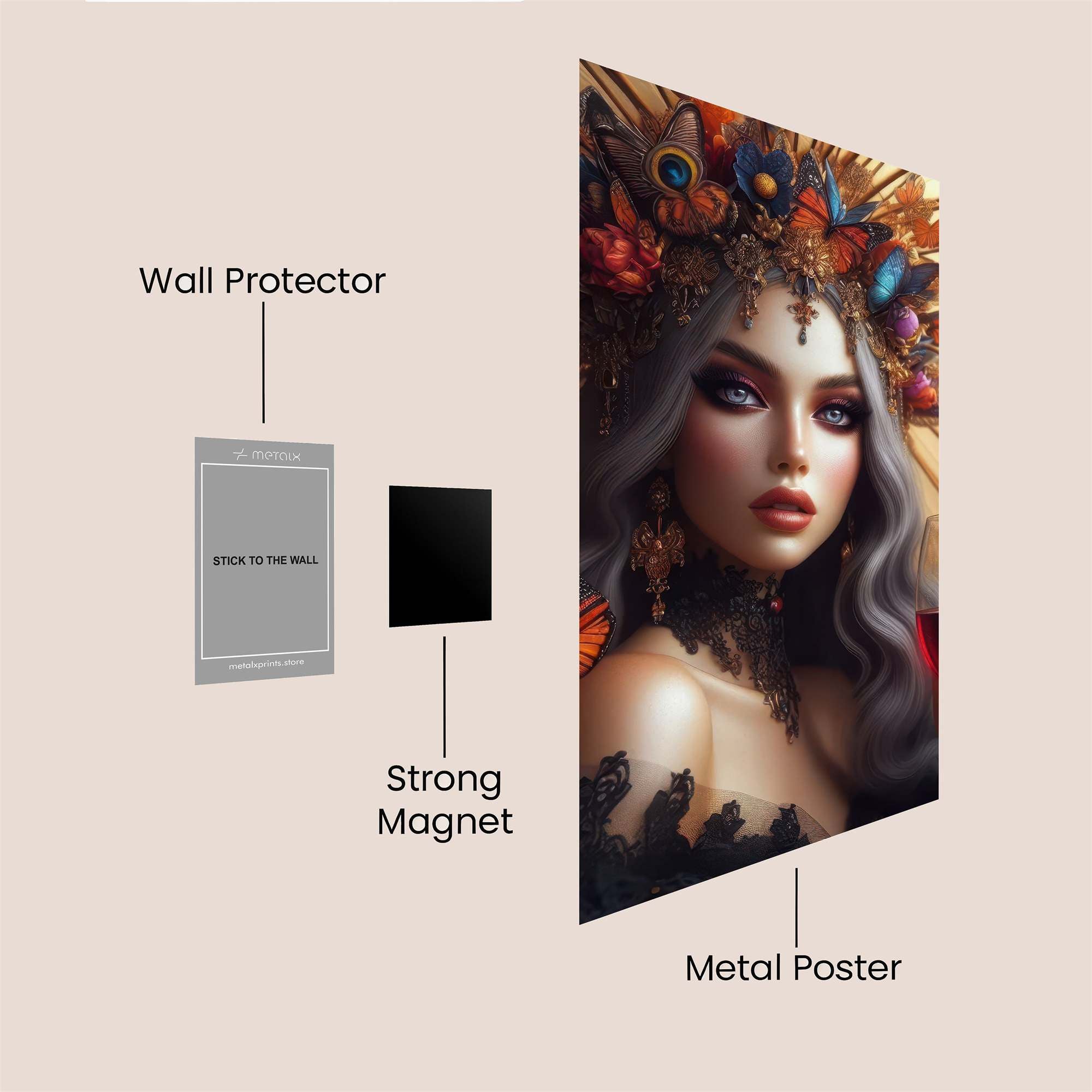 Butterfly Enchantress Safe Wall Magnetic / M