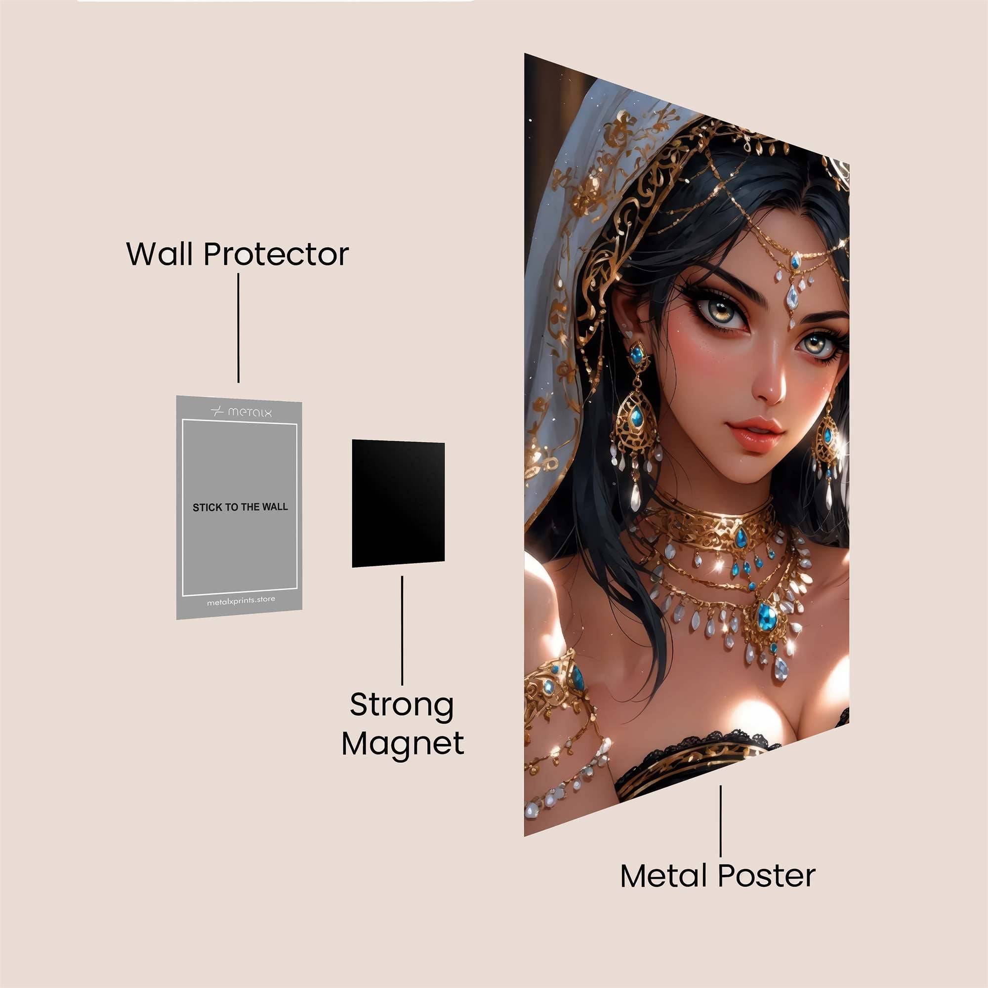 Jewel Enchantress Safe Wall Magnetic / M
