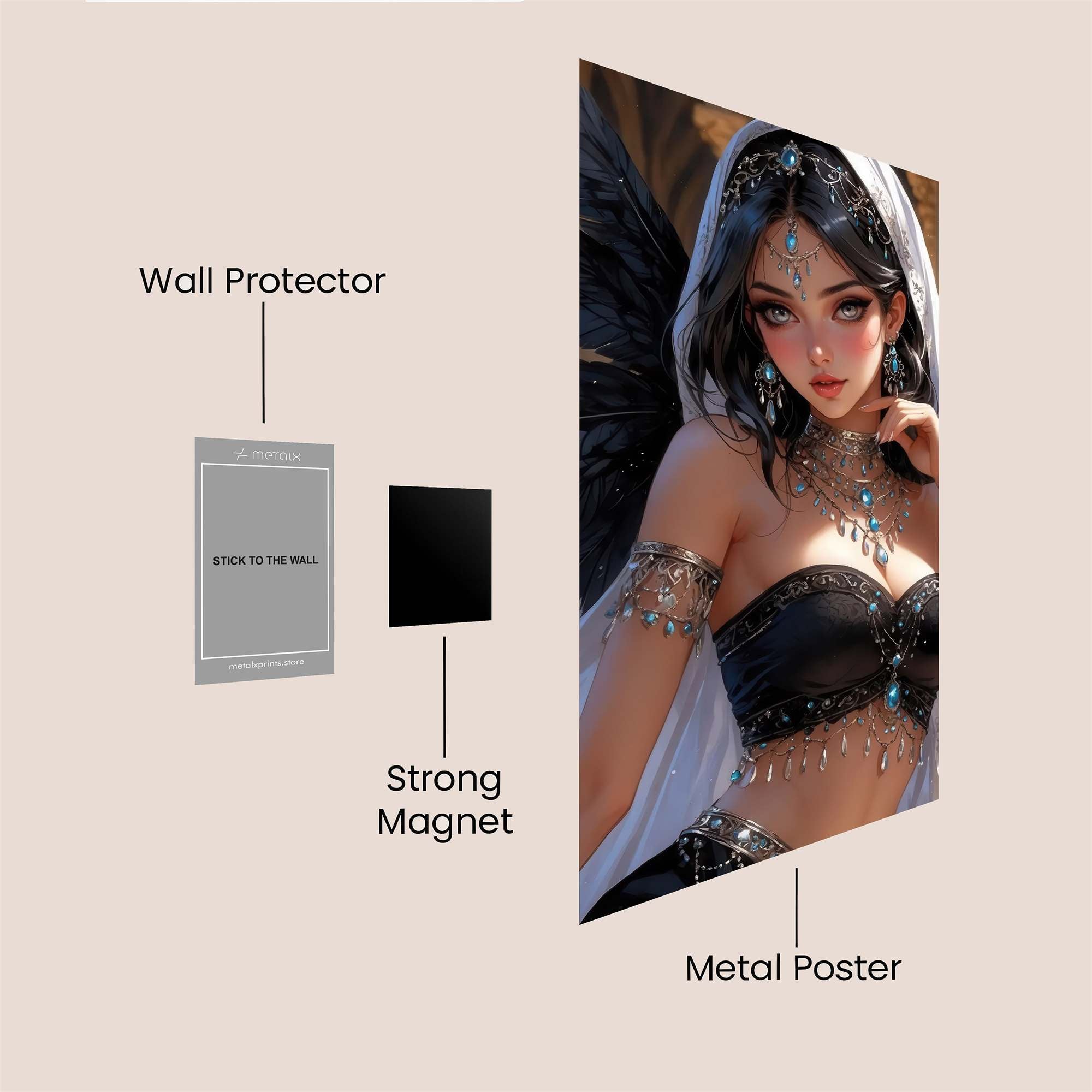 Angel Enigma Safe Wall Magnetic / M