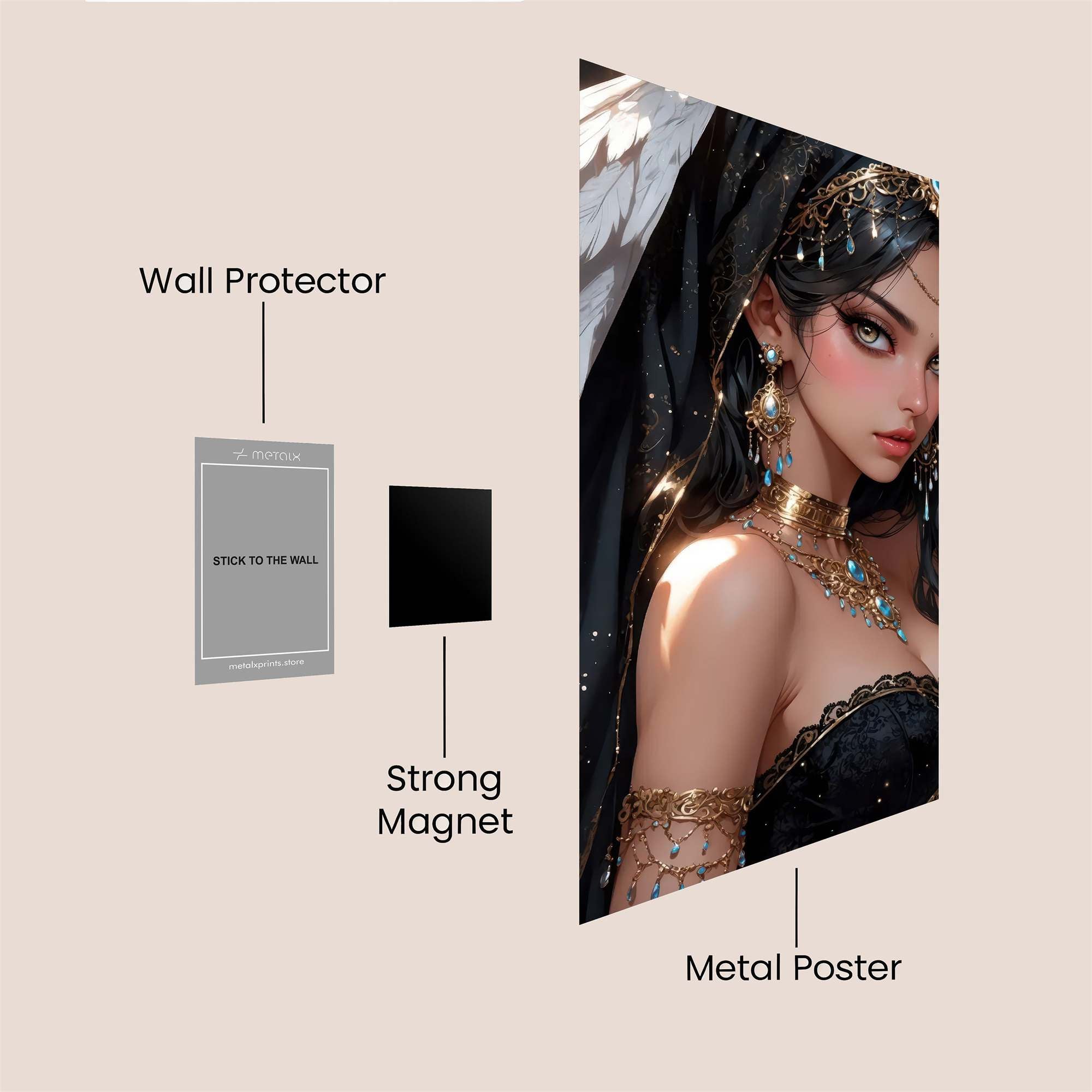 Angel Enigma Safe Wall Magnetic / M