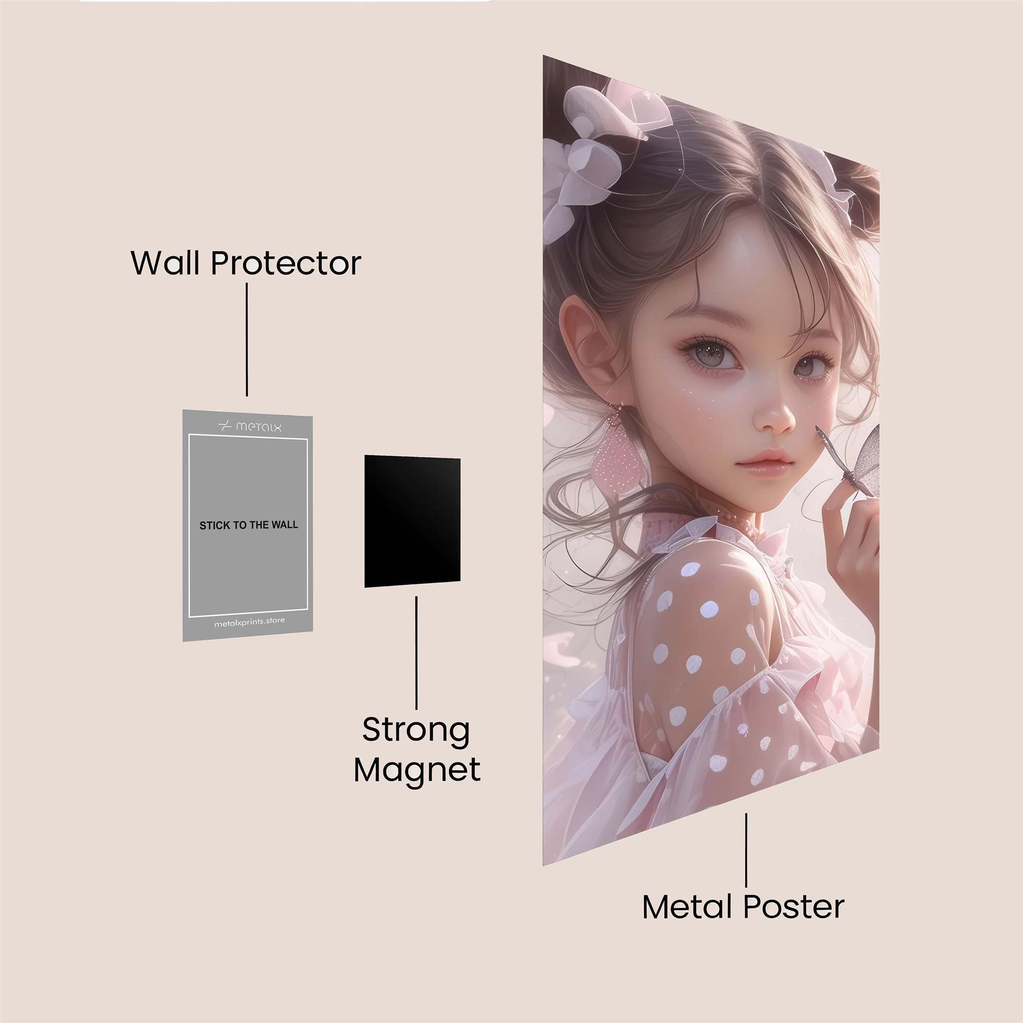 ButterflyWhisper Safe Wall Magnetic / M