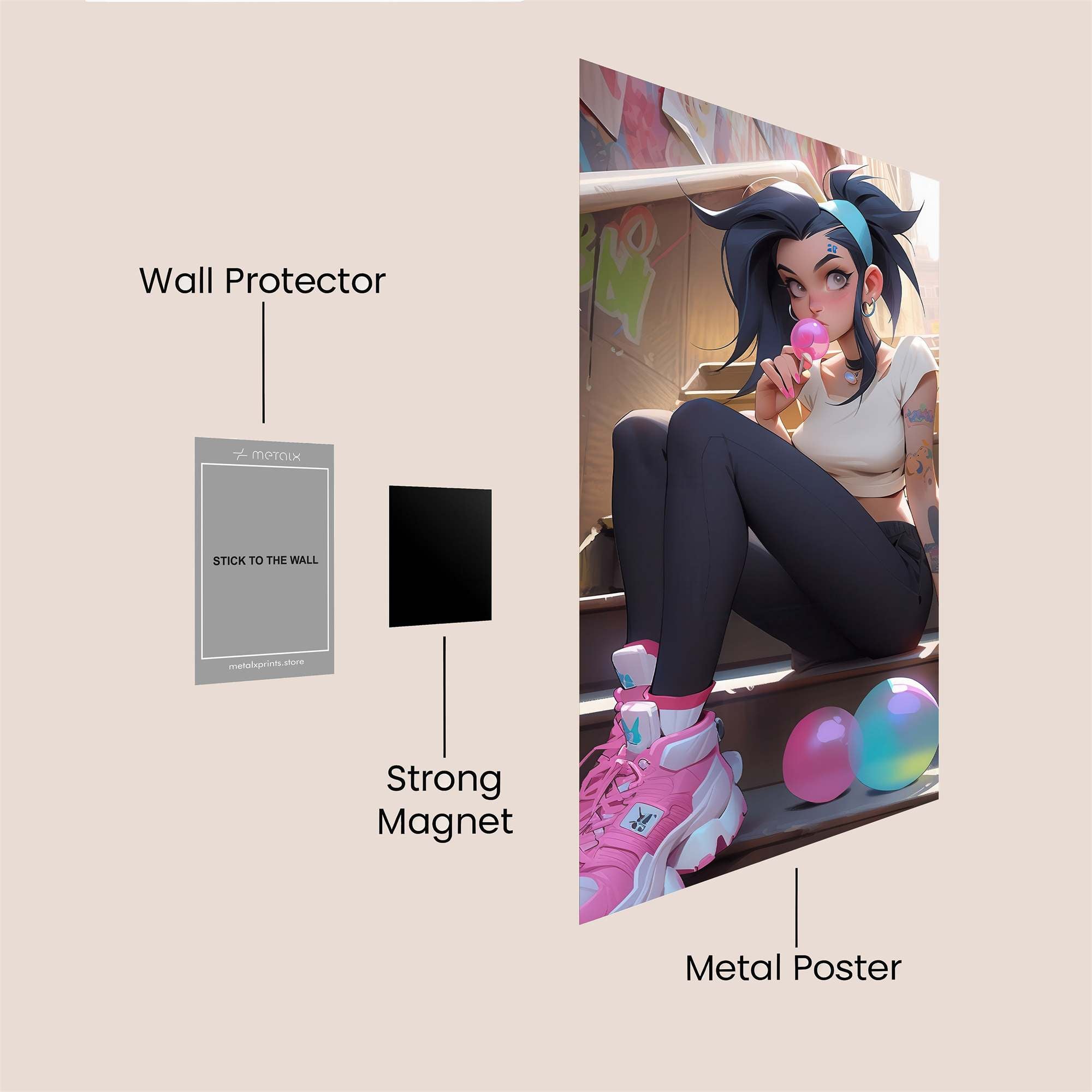 Unicorn Dream Safe Wall Magnetic / M