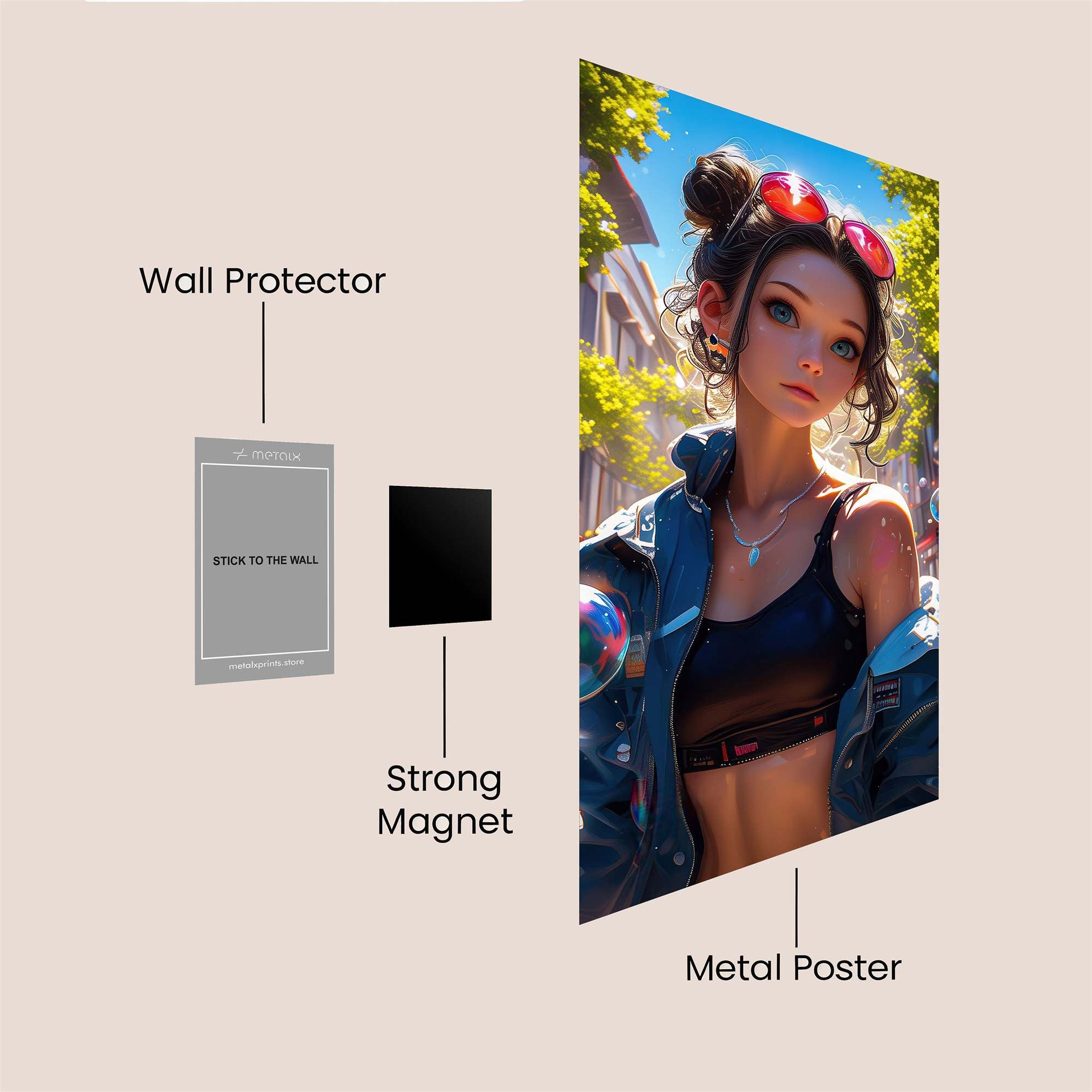 Bubble Bliss Safe Wall Magnetic / M