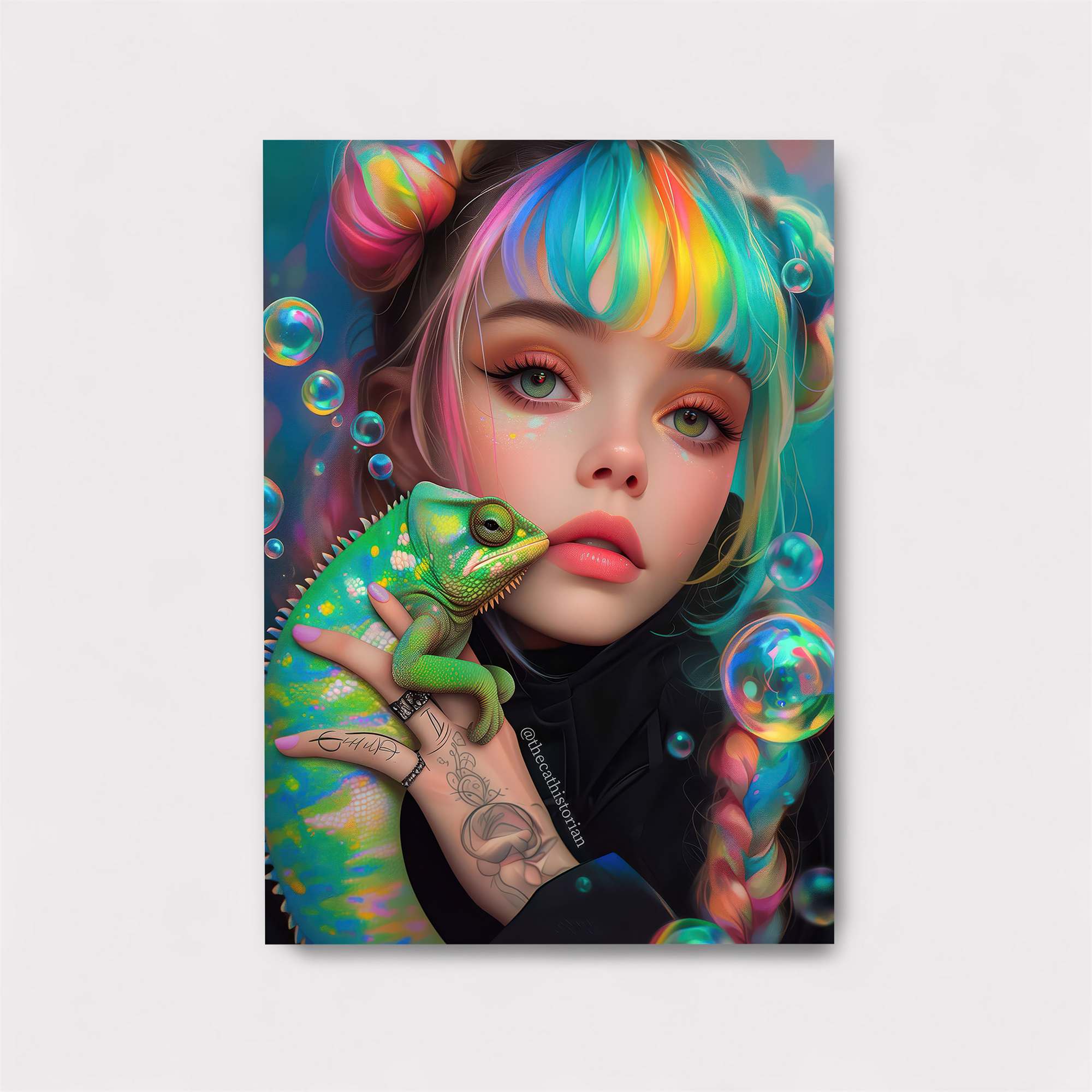 Chameleon Whimsy Safe Wall Magnetic / M