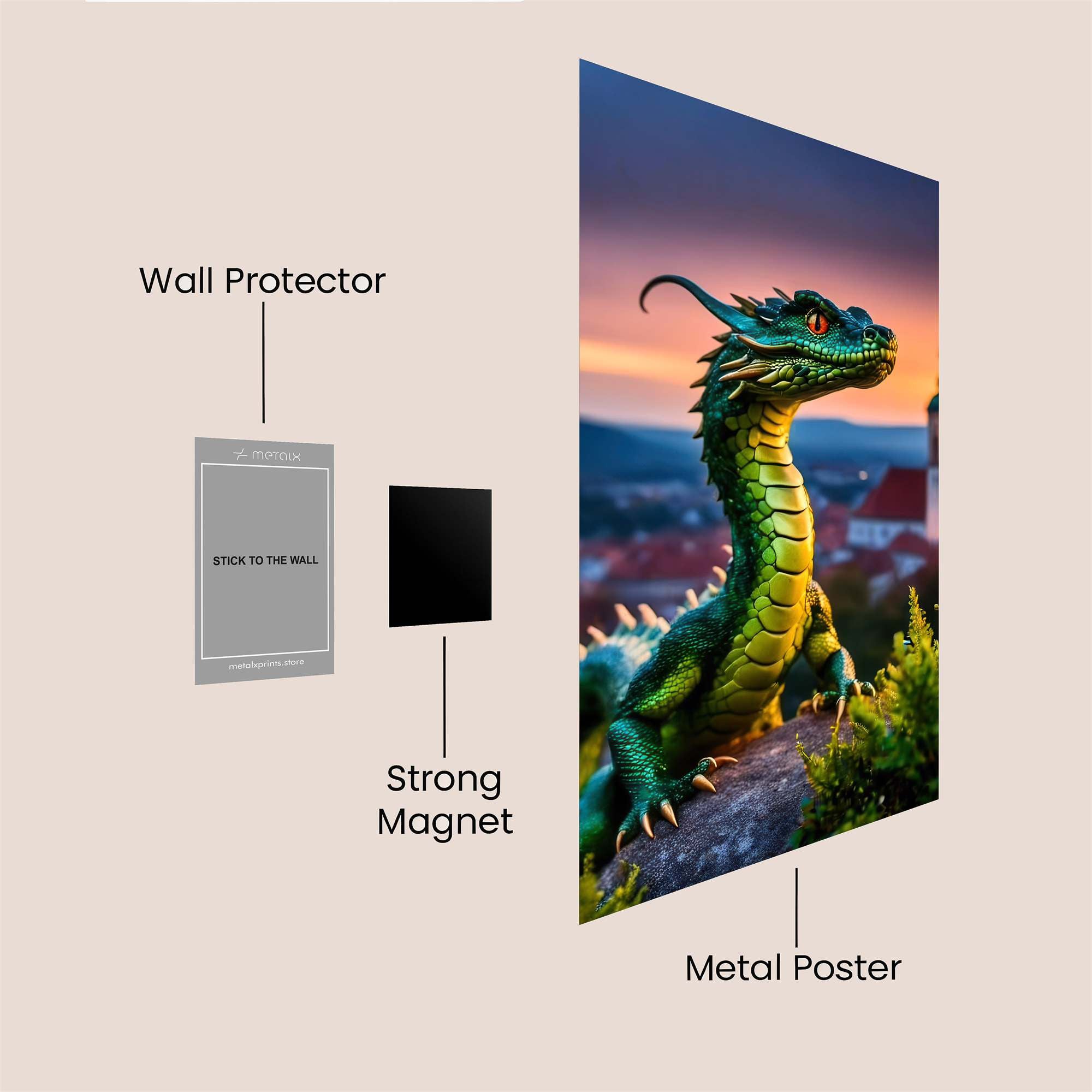 Dragon Serenity Safe Wall Magnetic / M