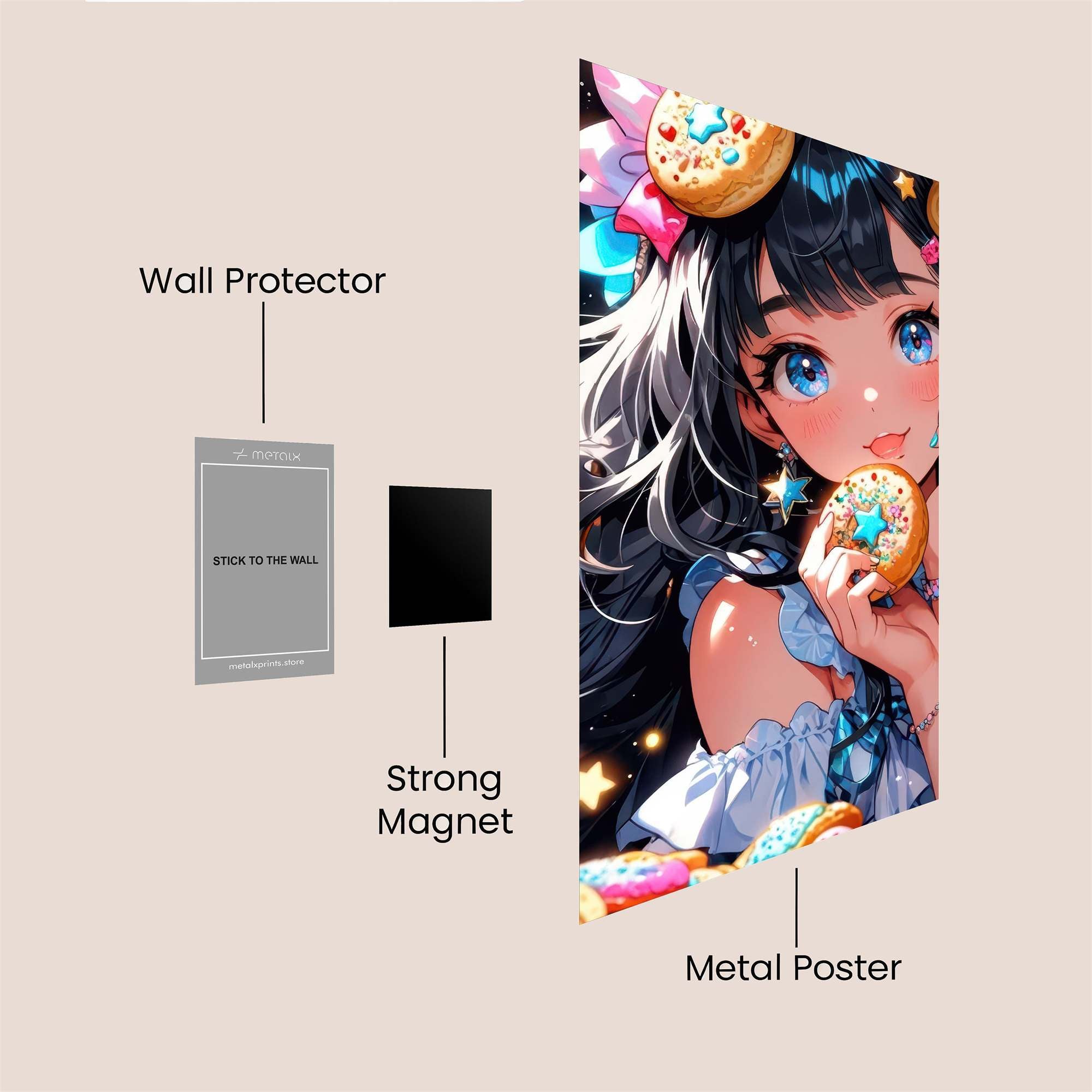 Donut Delight Safe Wall Magnetic / M