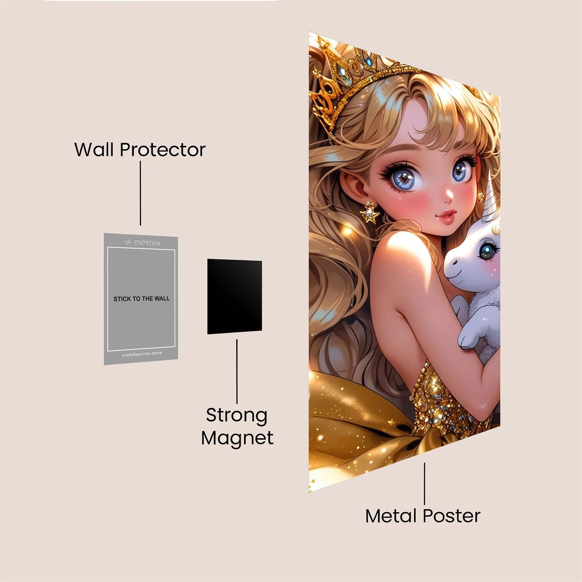 Princess Serenity Safe Wall Magnetic / M