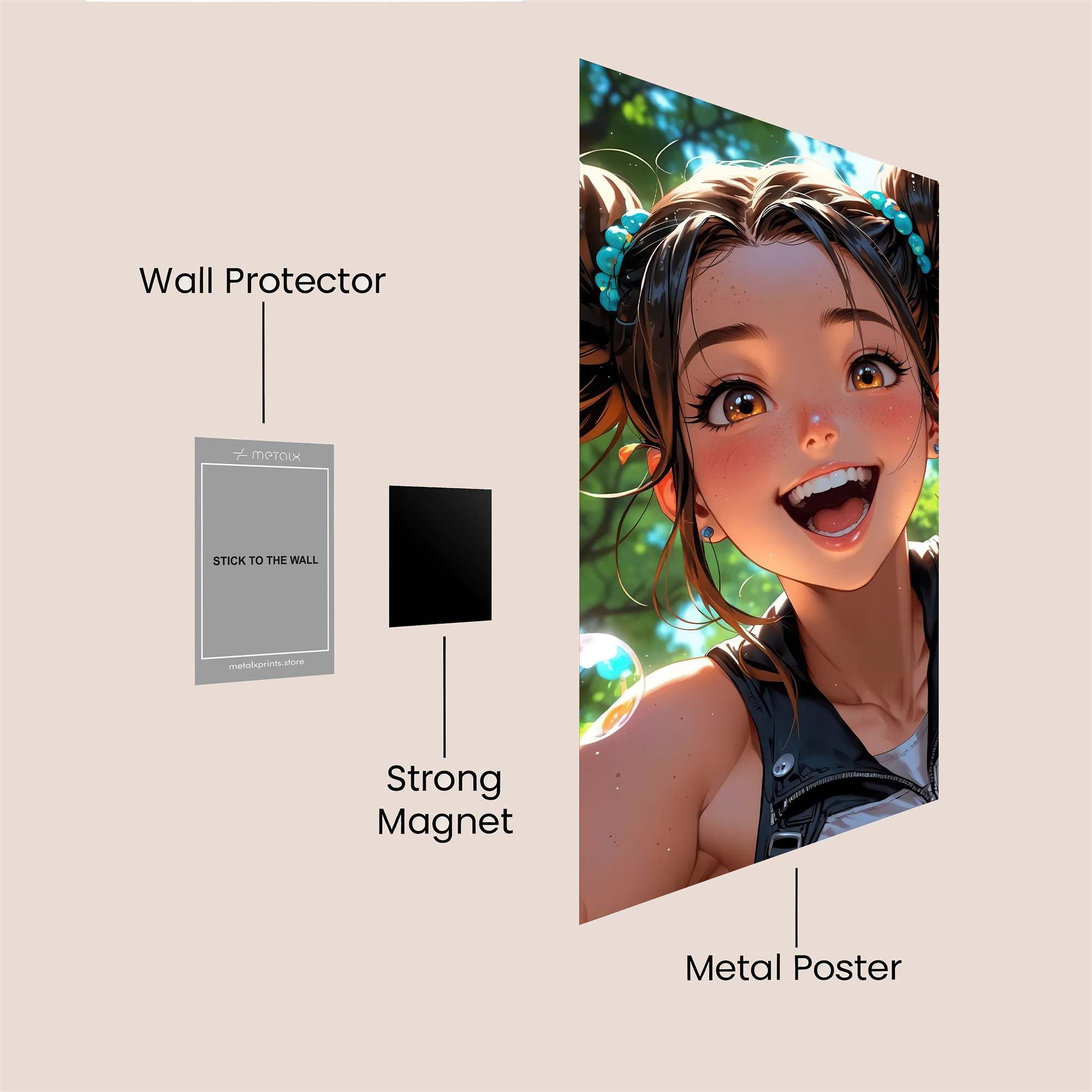 Bubbly Joy Safe Wall Magnetic / M