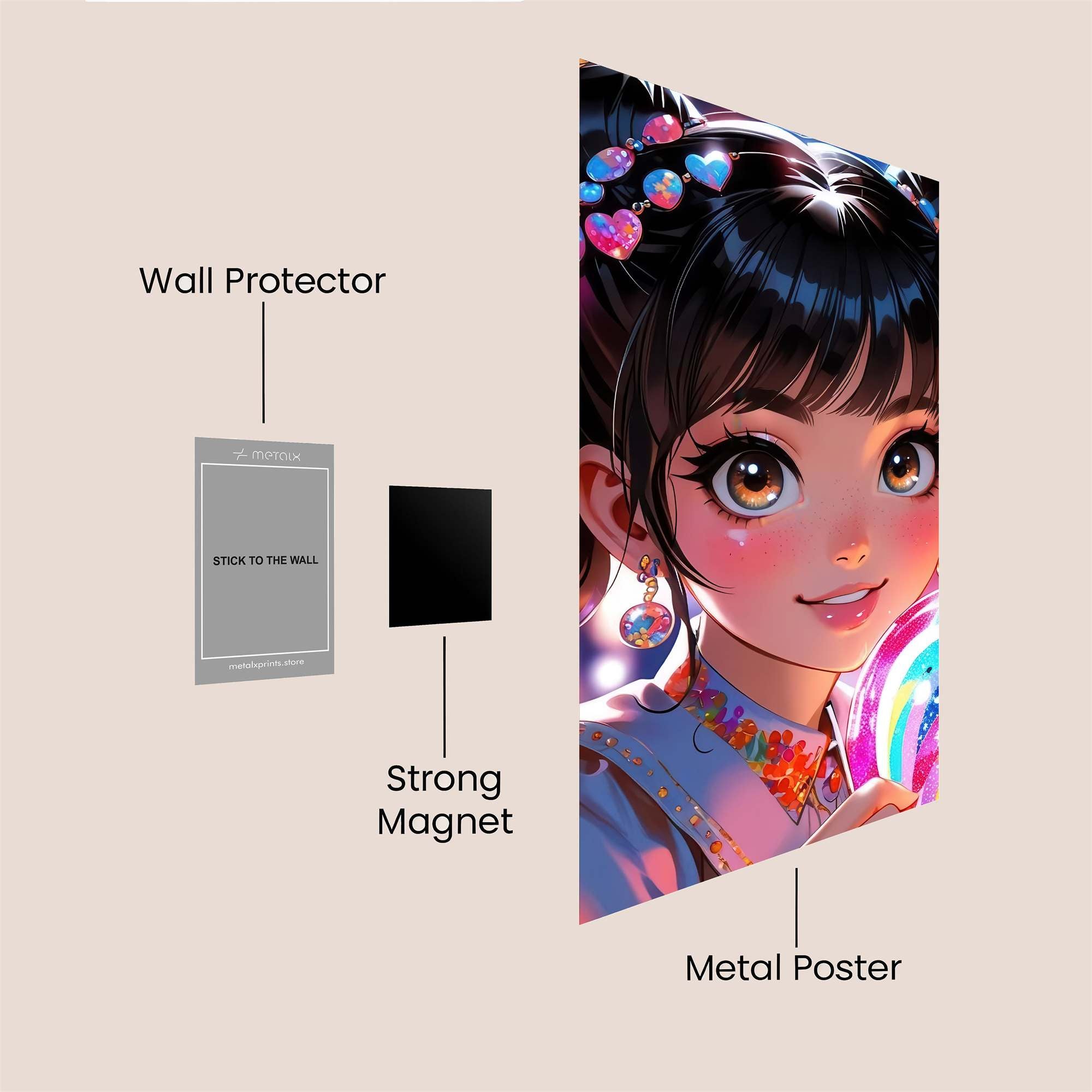 Candy Bliss Safe Wall Magnetic / M