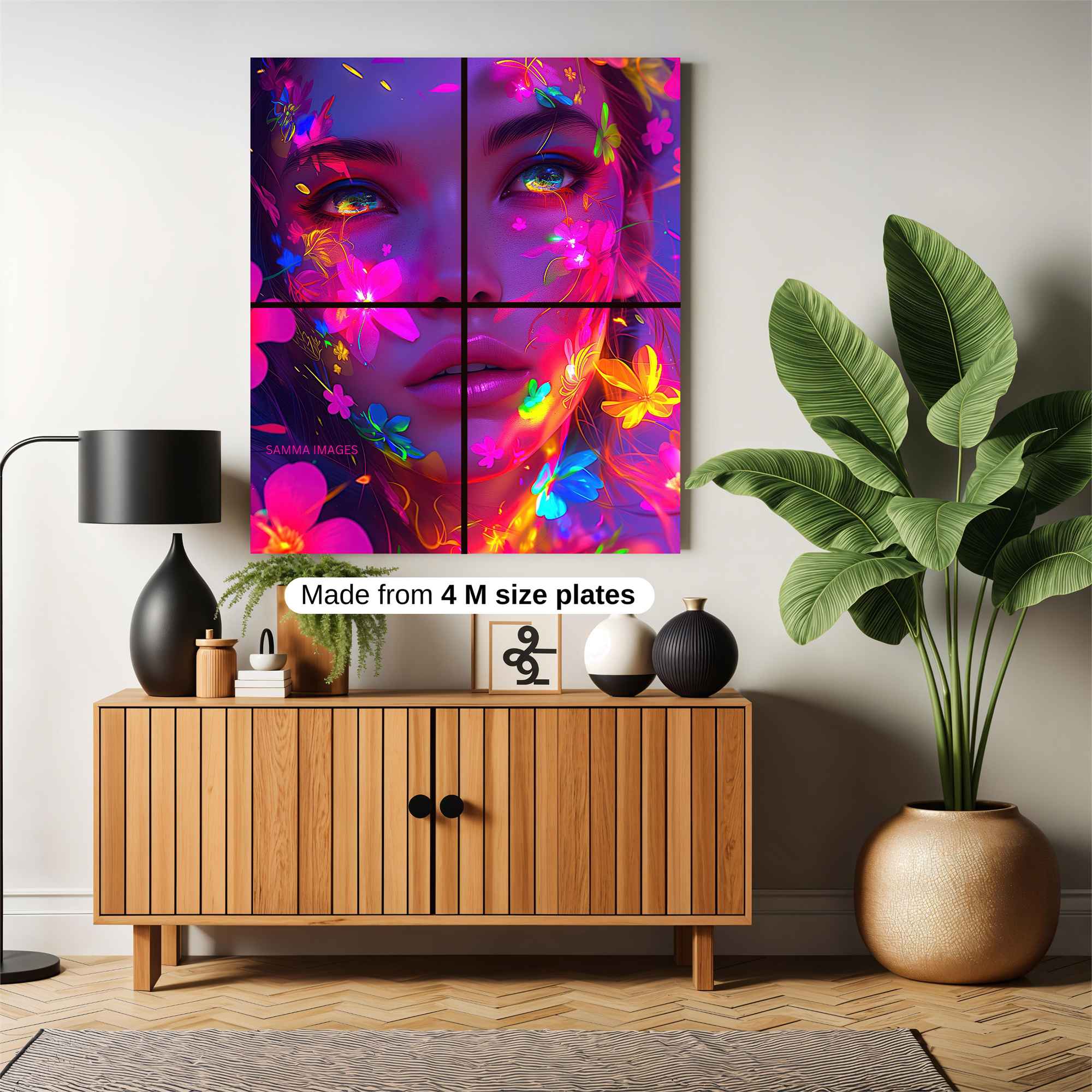 Neon Blossom Safe Wall Magnetic / M