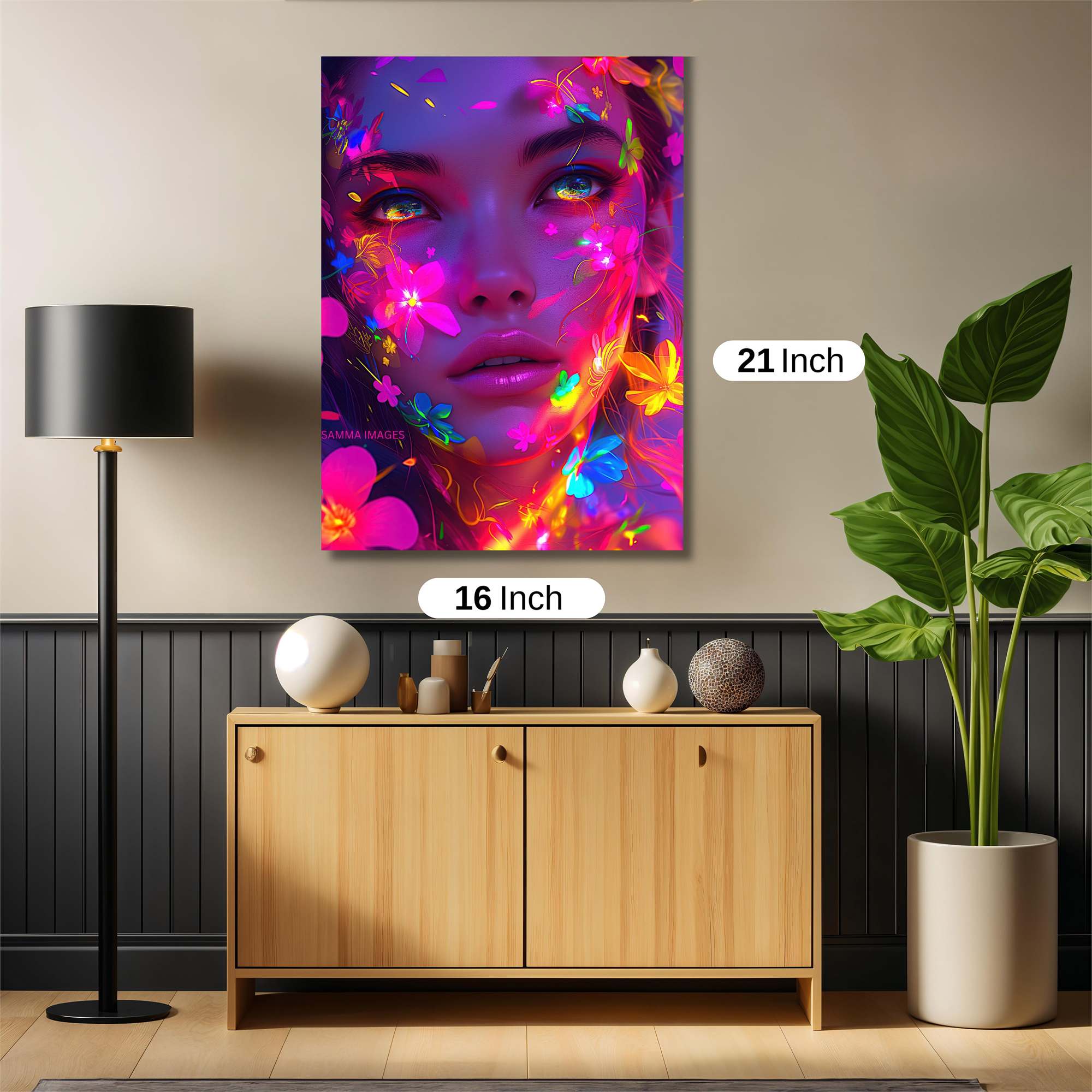 Neon Blossom Safe Wall Magnetic / M