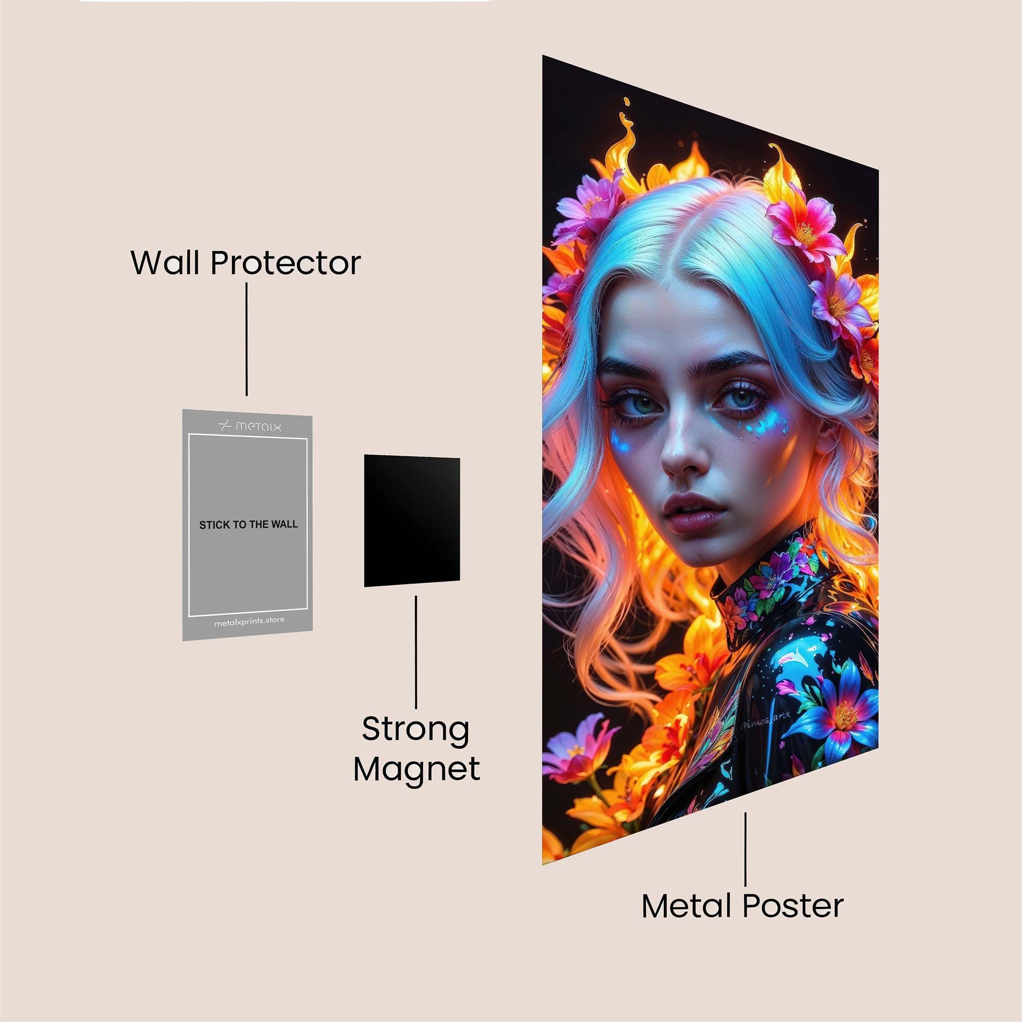 FlameEnchantress Safe Wall Magnetic / M