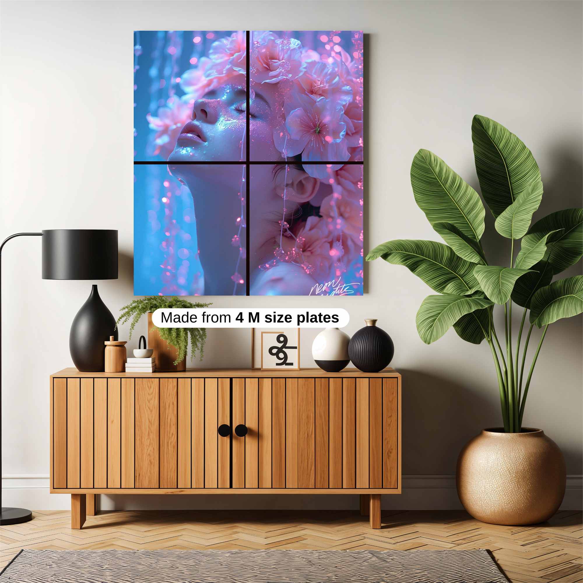 Floral Rapture Safe Wall Magnetic / M