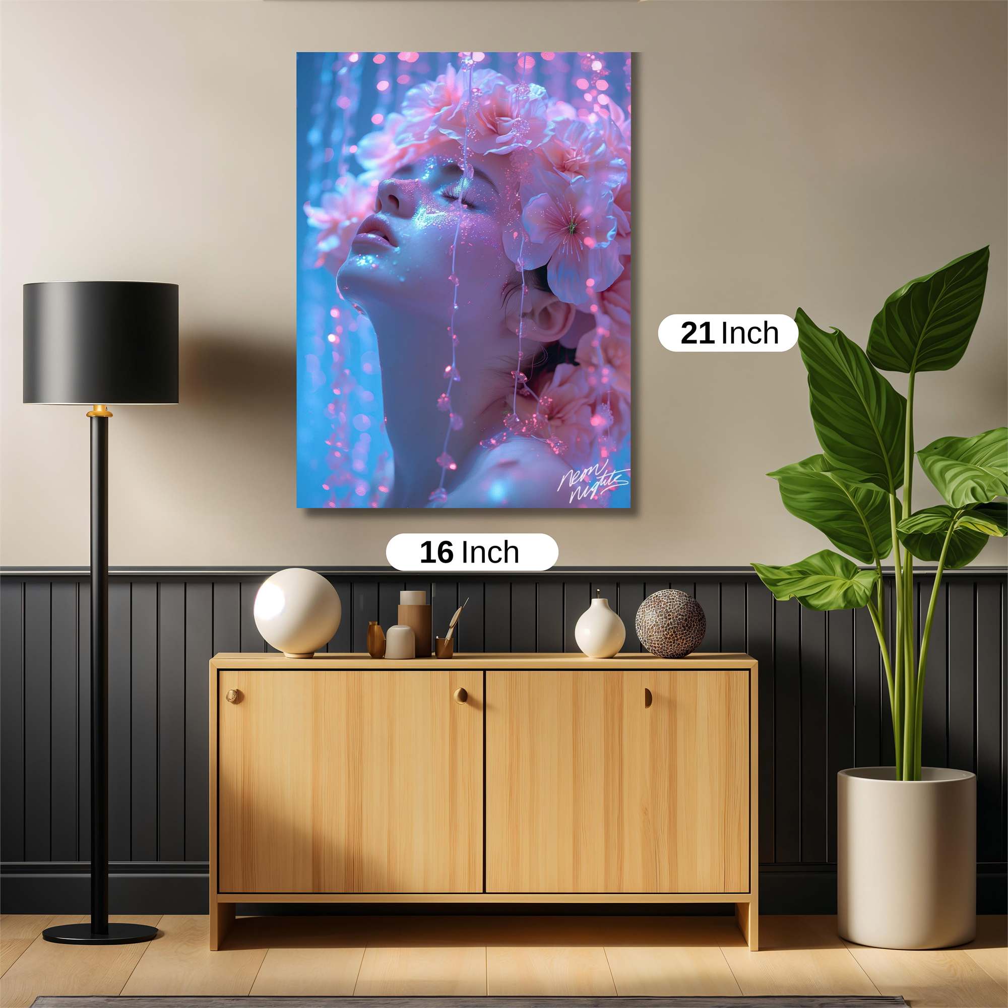 Floral Rapture Safe Wall Magnetic / M