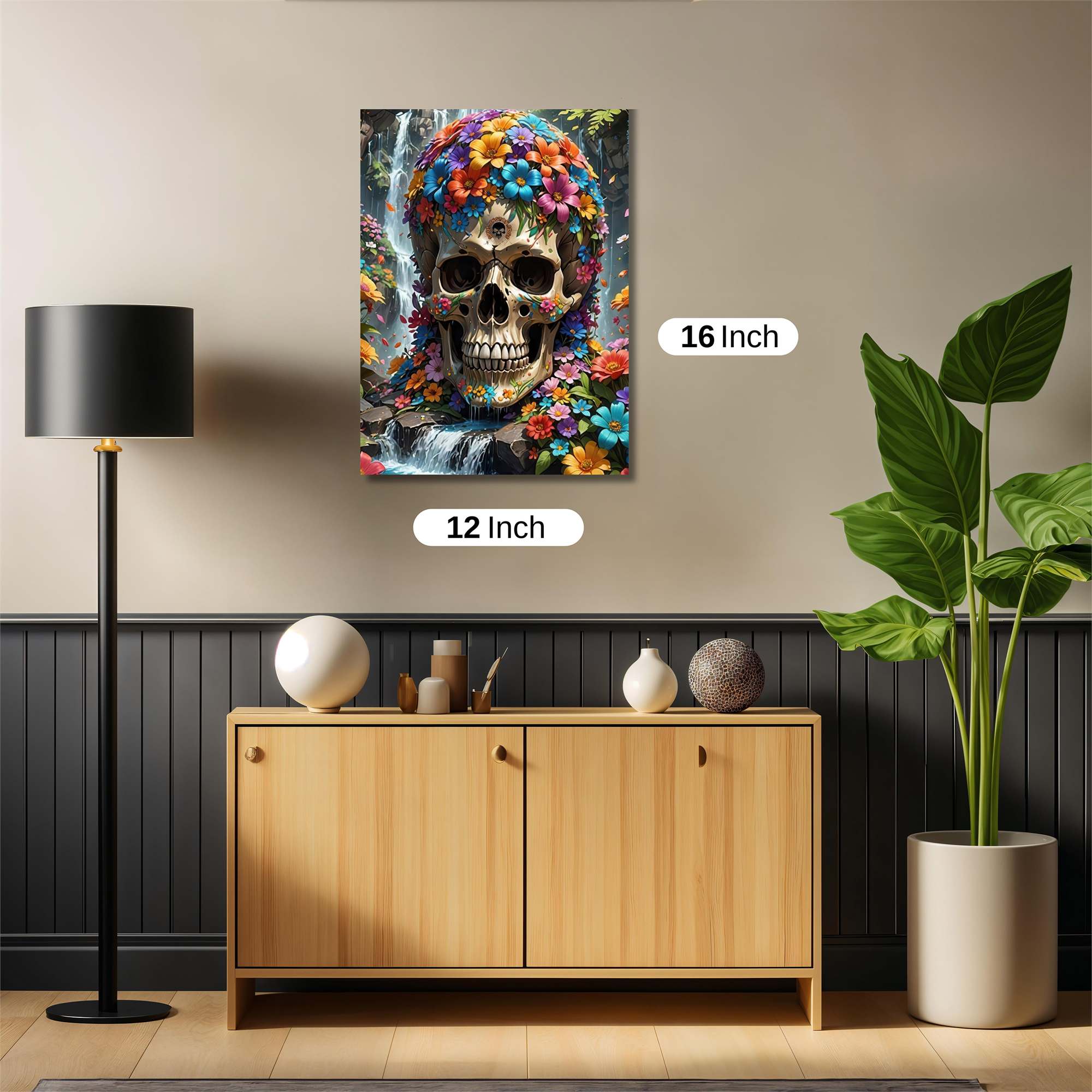 FloralSkull Safe Wall Magnetic / M