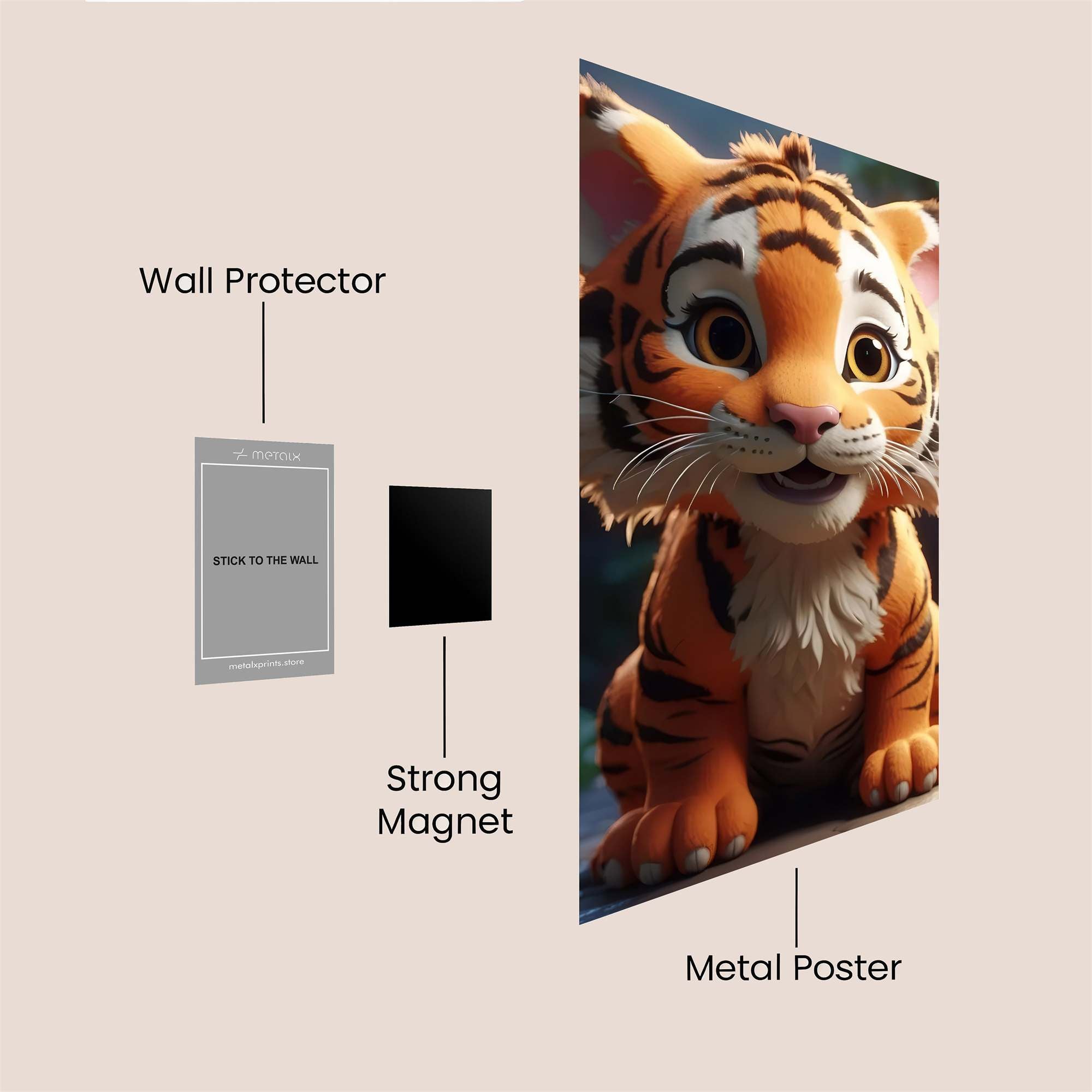 Tiger Joy Safe Wall Magnetic / M