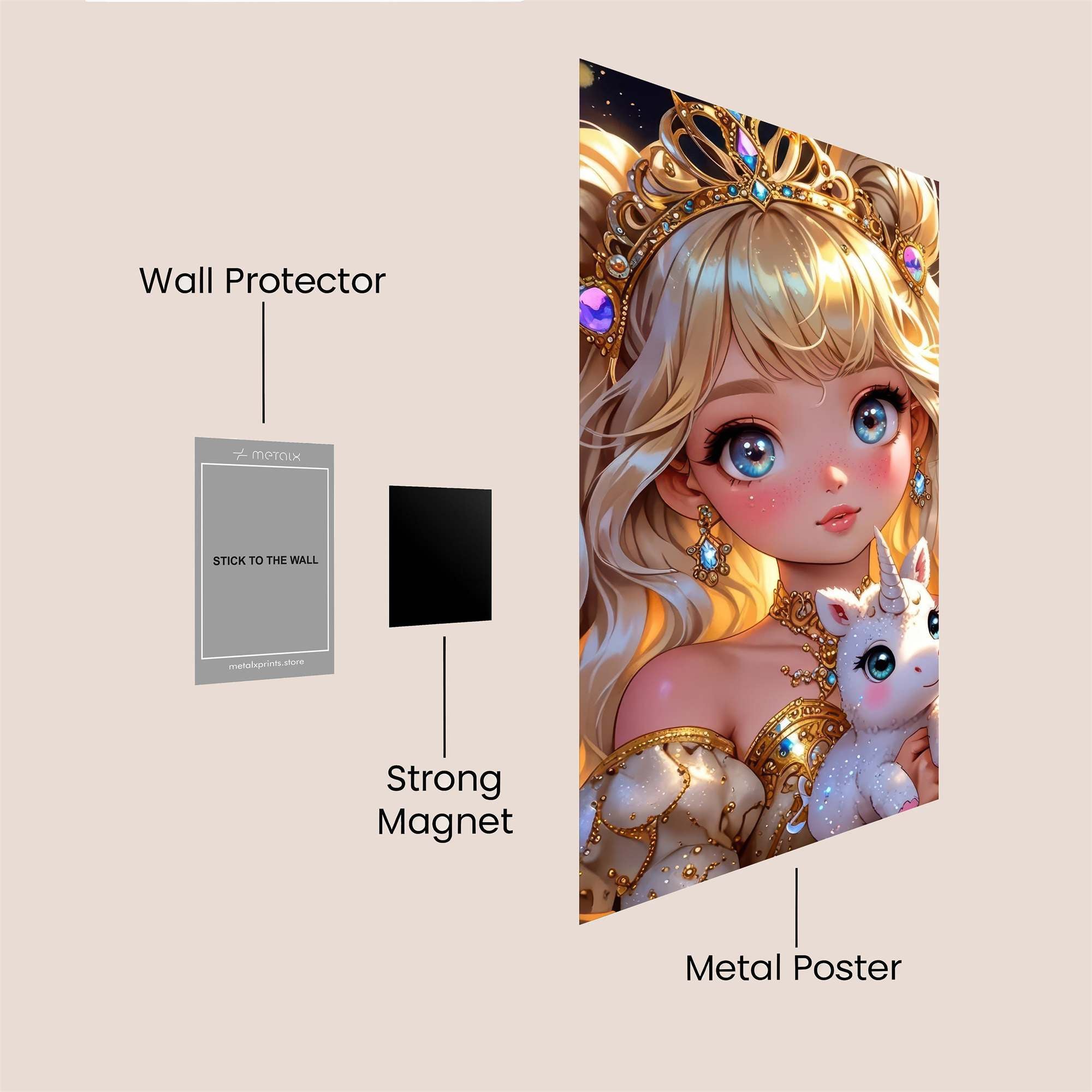 Princess Radiance Safe Wall Magnetic / M