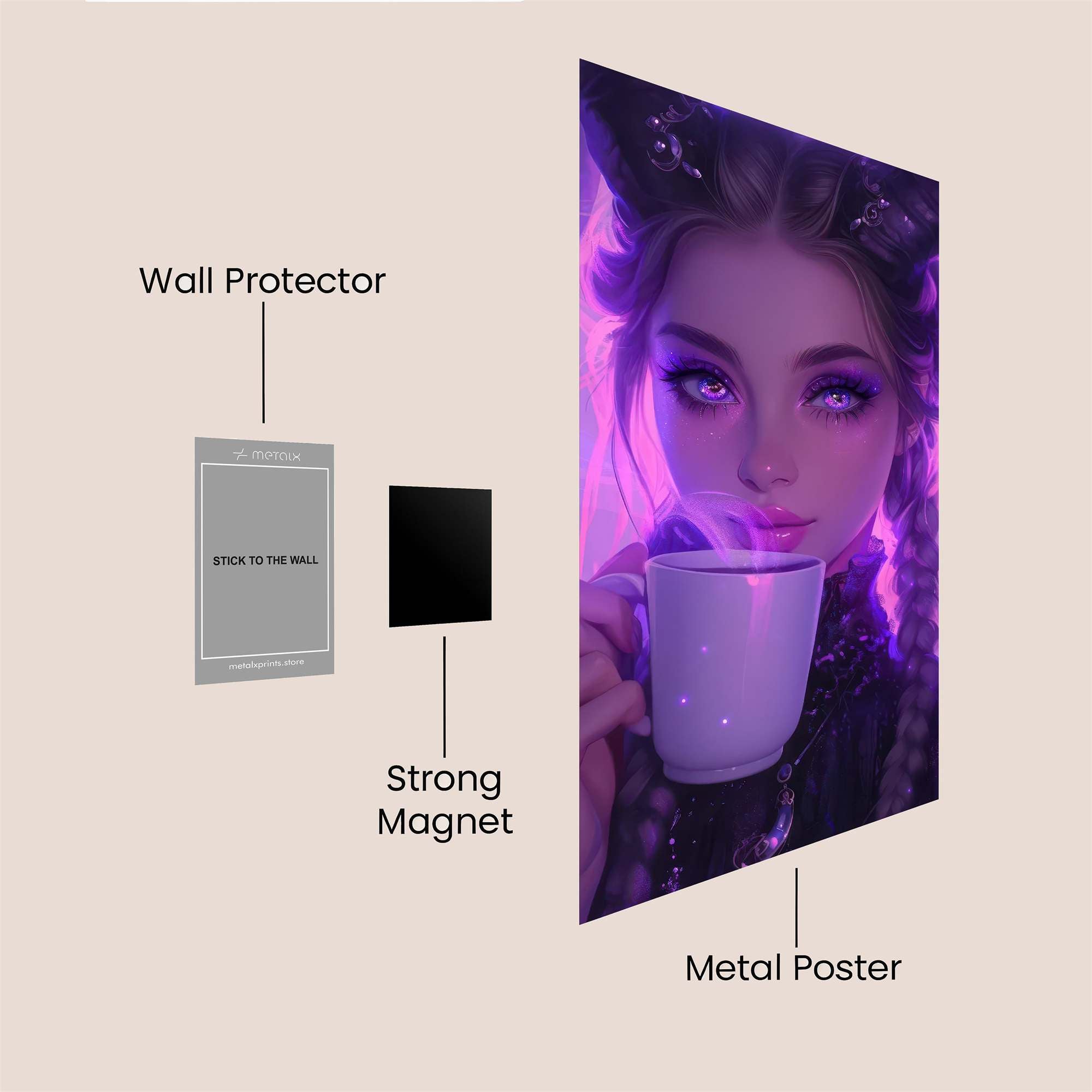 Demon Cozy Safe Wall Magnetic / M